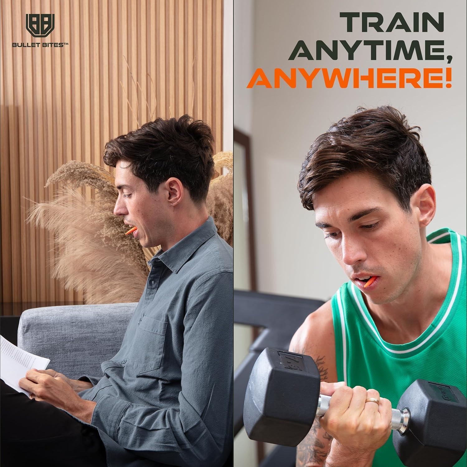 Ejercitador de Mandíbula BULLET BITES - 6 Silicona - Tonificador Facial