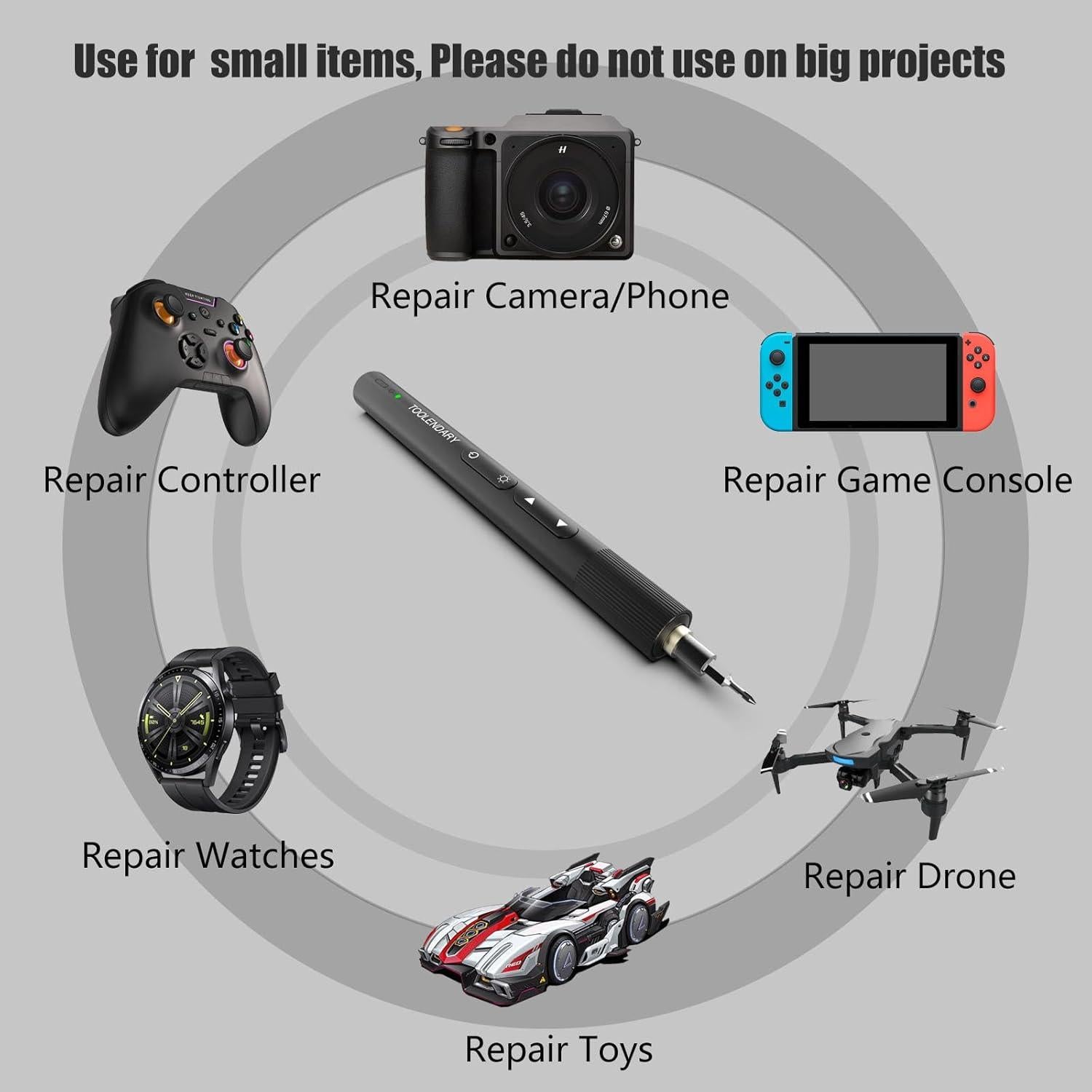 Electric Screwdriver Kits 66 in 1, Mini Screwdriver Sets, Precision Screwdriver Rechargeable with 56 Bits, Earphones Cleaner, Screwdriver Repair Tools for Camera, Laptop(Black)