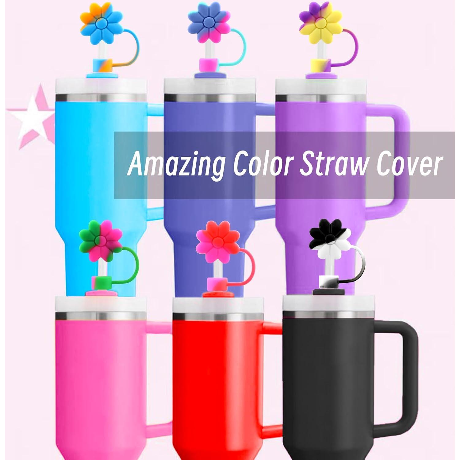 Cubiertas de Silicona para Pajitas SEMATA 6PCS Coloridas 10mm