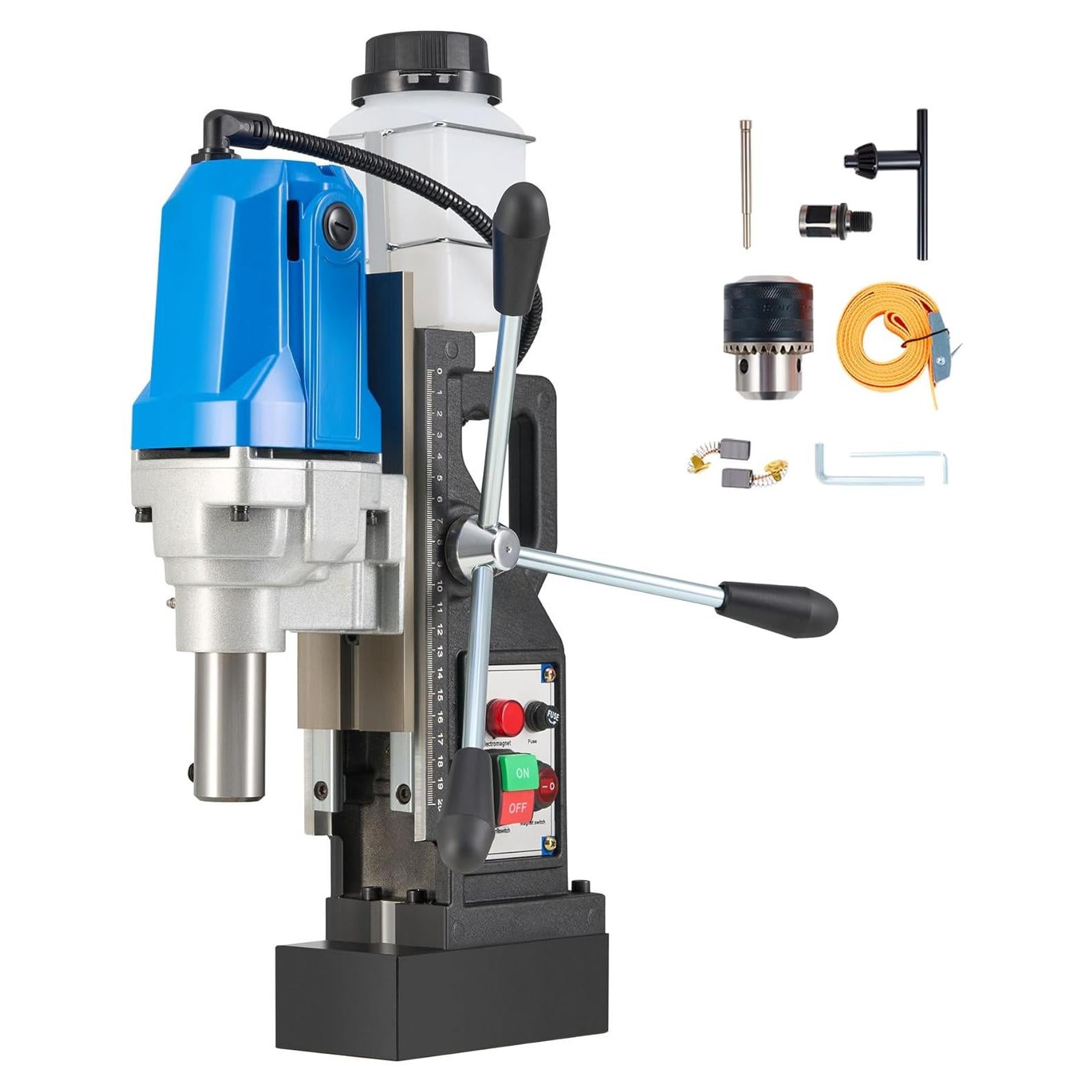 Prensa de Taladro Magnético ZELCAN 1100W 1.6" (40 mm) Portátil