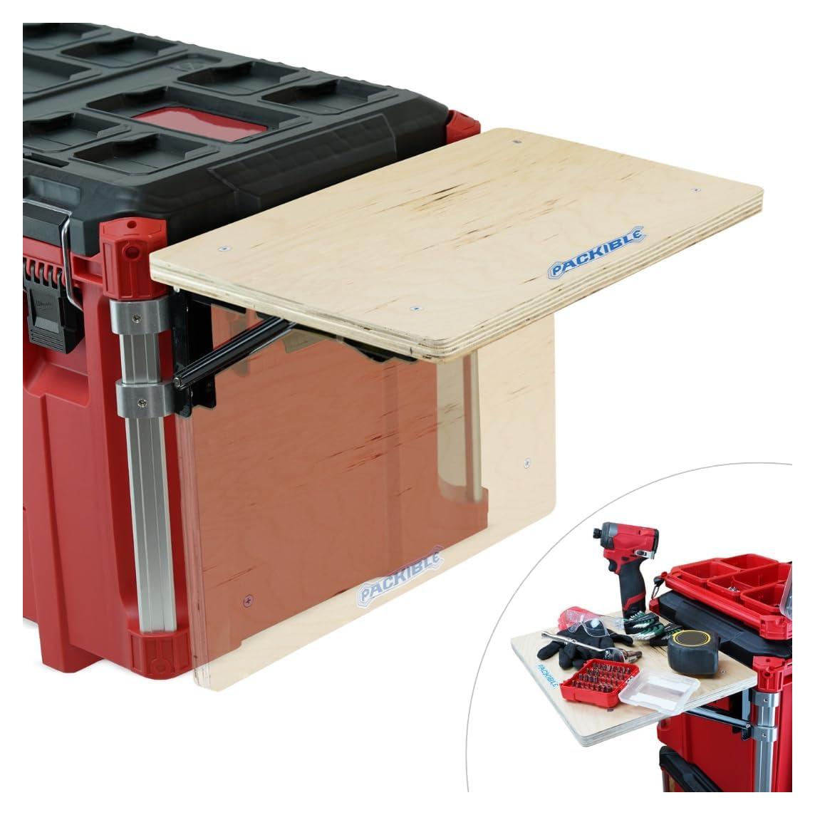 Mesa Plegable Milwaukee Packout PACKIBLE - Madera de Abeto UV