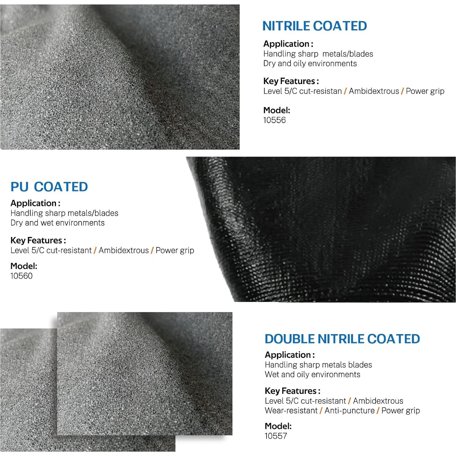 Guantes Resistentes a Cortes ANDANDA Nivel C, Talla XL