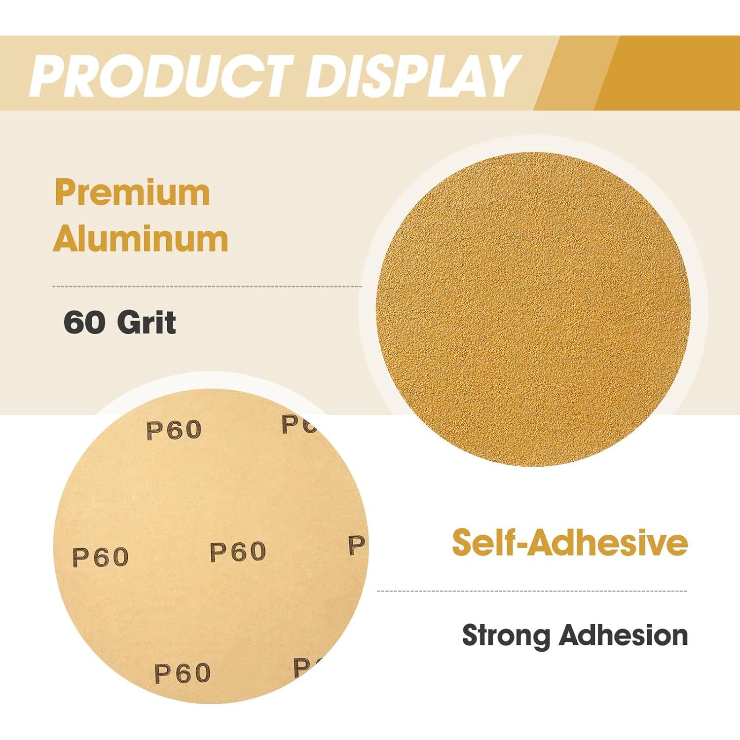 Discos de Lijado PSA CowboyBOB 100 PCS 15.24 cm 60 Granos