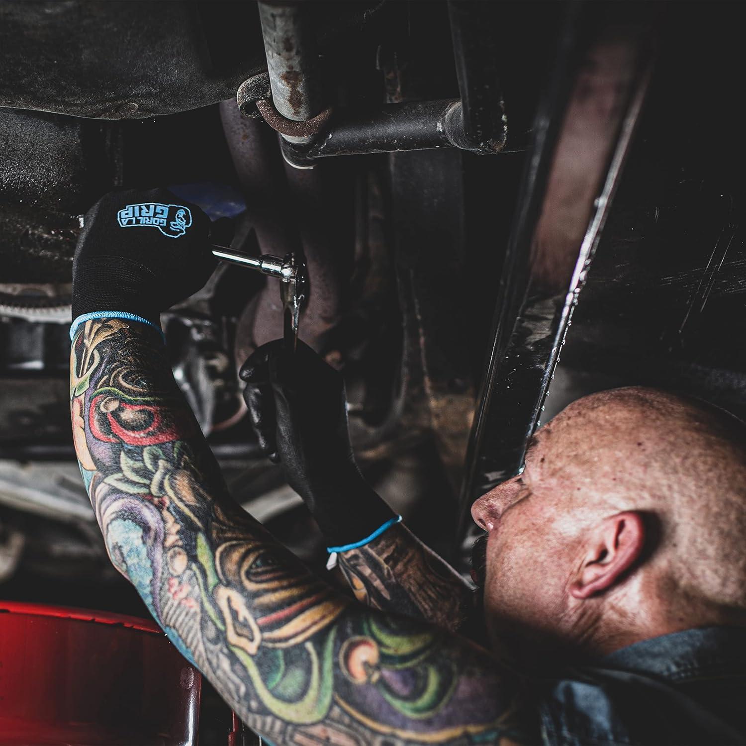 Guantes de trabajo Gorilla Grip 25 pares grandes antideslizantes