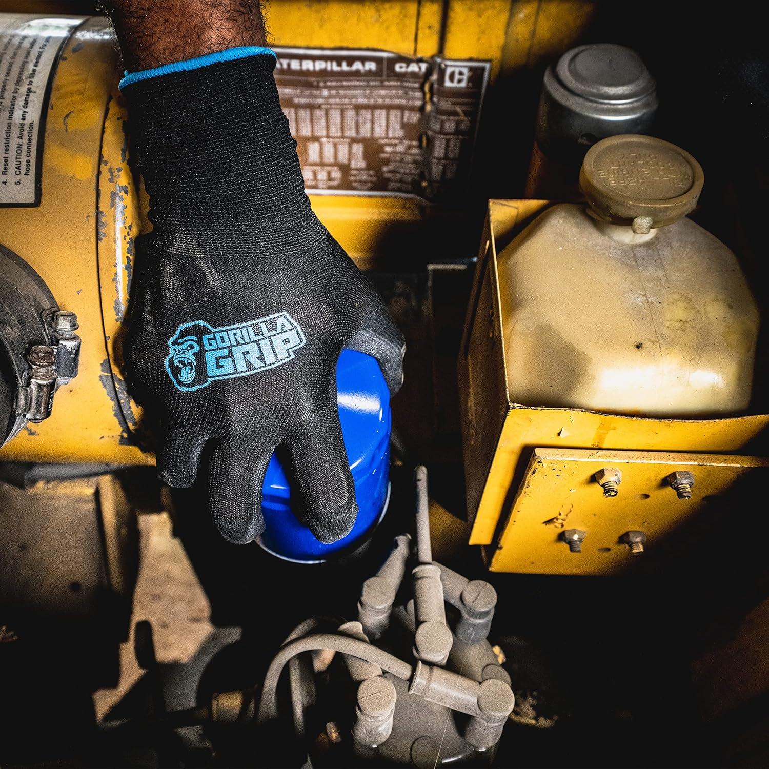 Guantes de trabajo Gorilla Grip 25 pares grandes antideslizantes