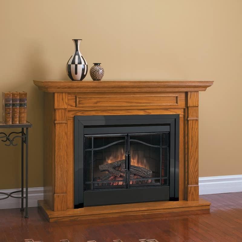 Puerta de Cristal Abatible Dimplex 33" Negra para Chimenea