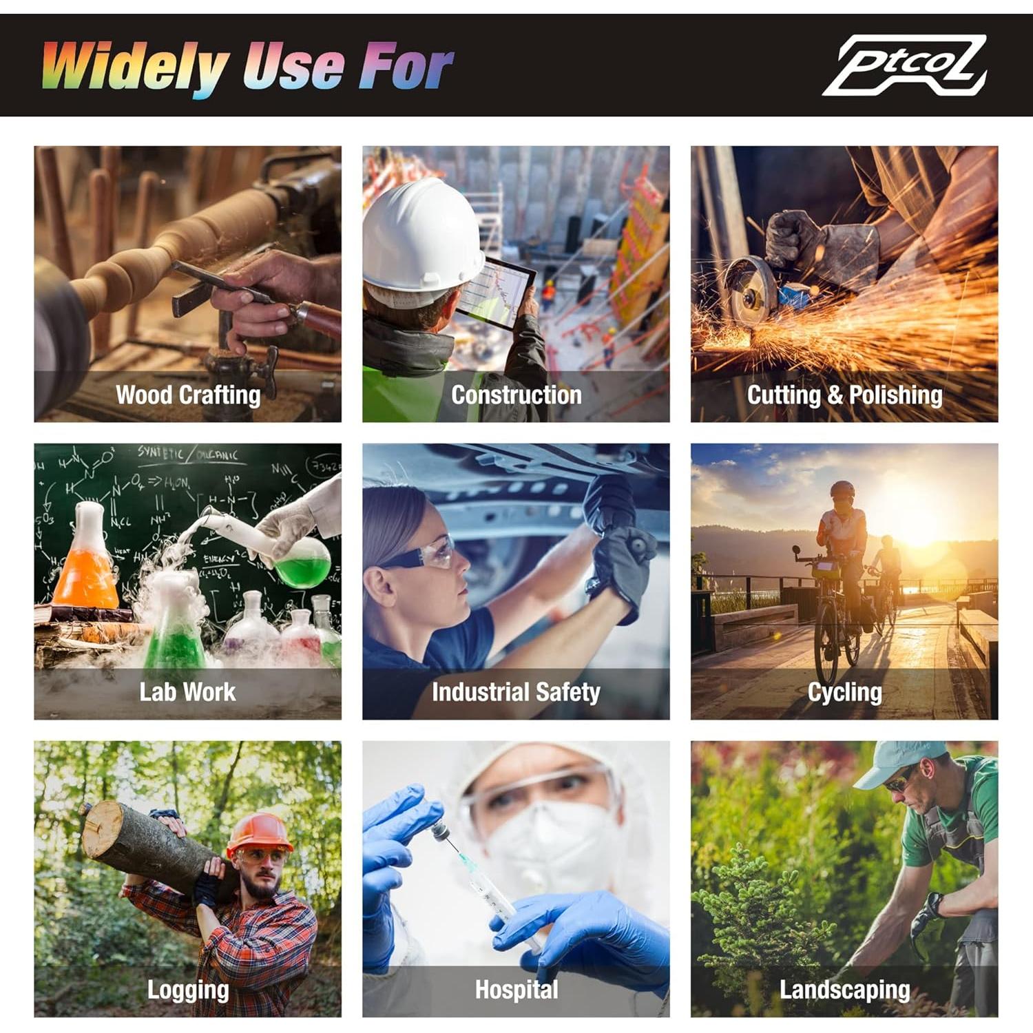 Gafas de Seguridad 28 Paquetes Cristal Claro ANSI Z87.1