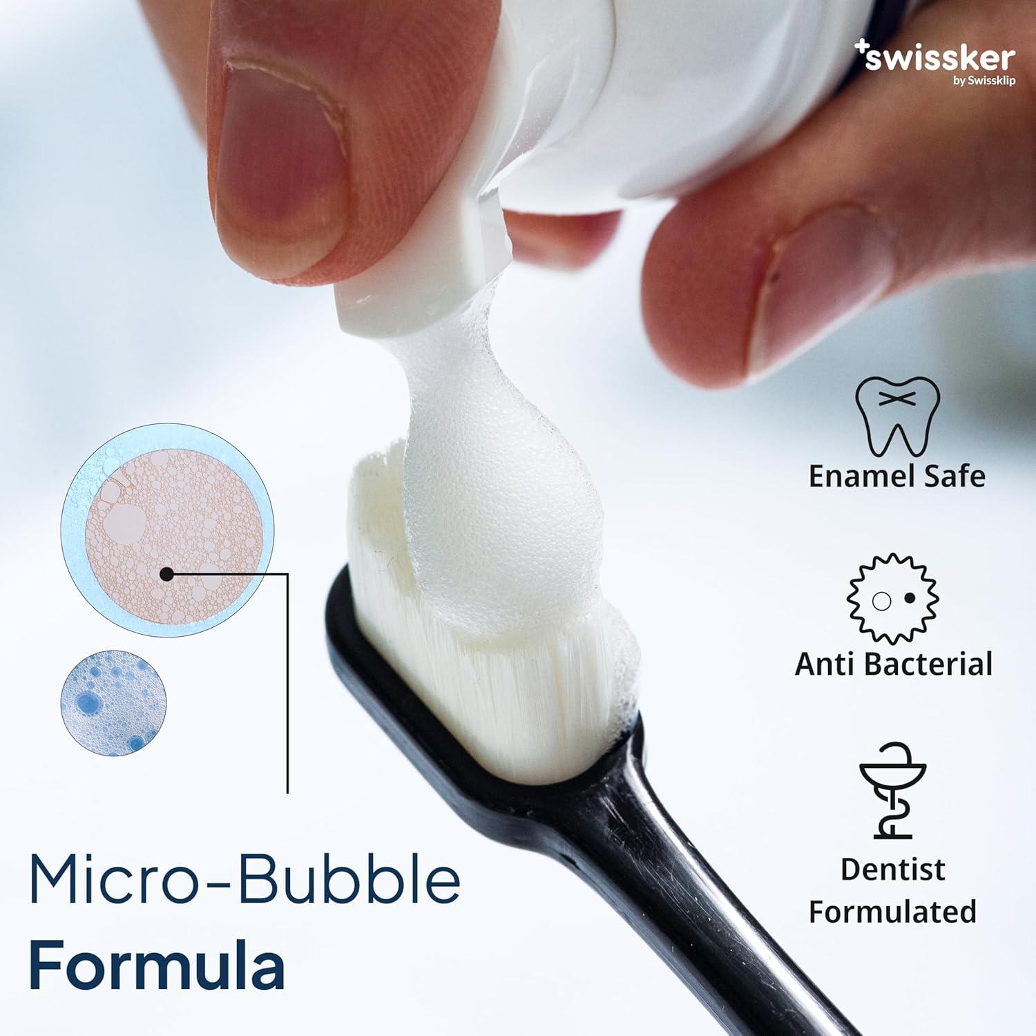 Espuma Blanqueadora de Dientes Swissklip ShineFoam 3x47.9g