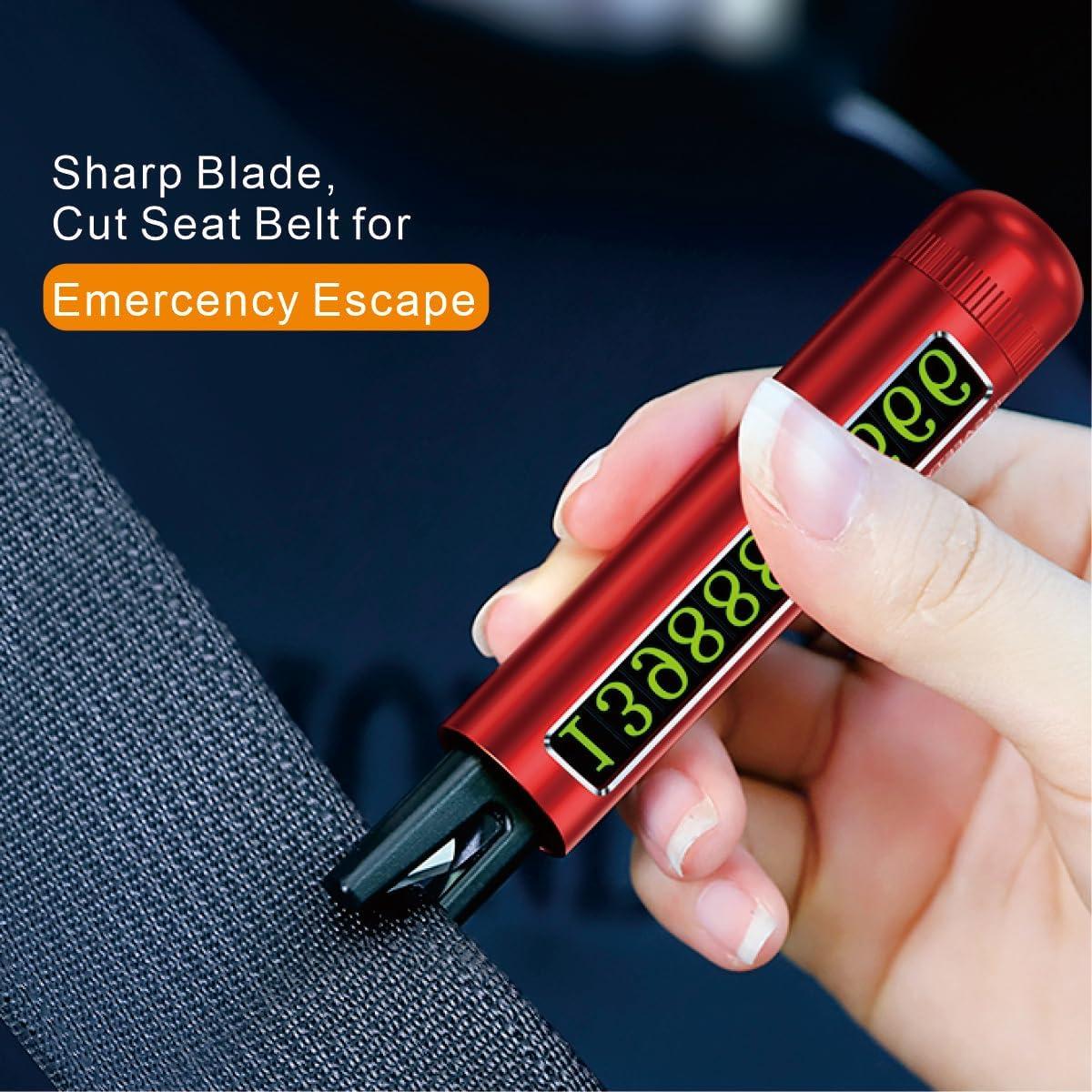 Martillo de Seguridad LuFOX 3 en 1 con Cortador de Cinturón