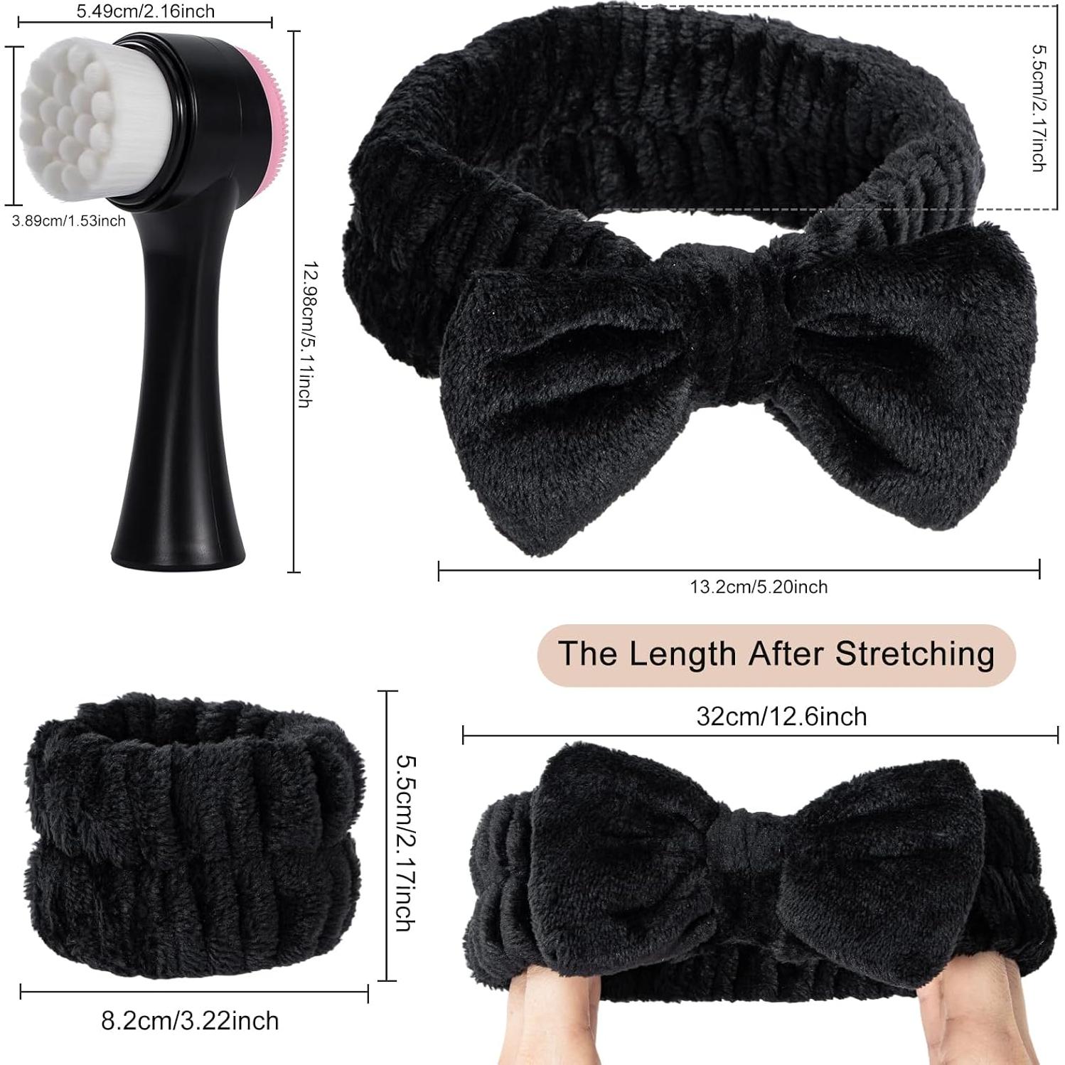 Cepillo Facial de Limpieza 2 en 1 Beomeen con Diadema y Muñequera