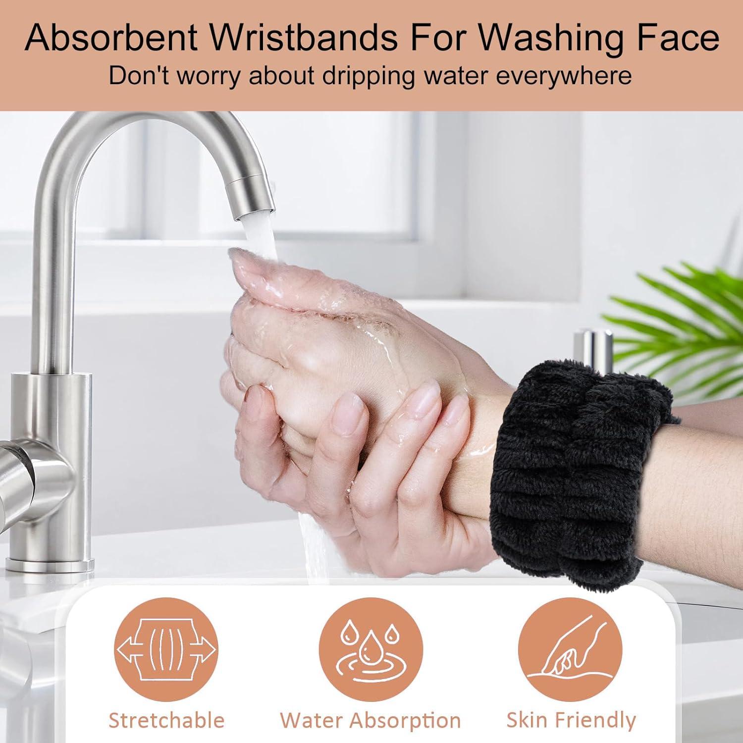 Cepillo Facial de Limpieza 2 en 1 Beomeen con Diadema y Muñequera