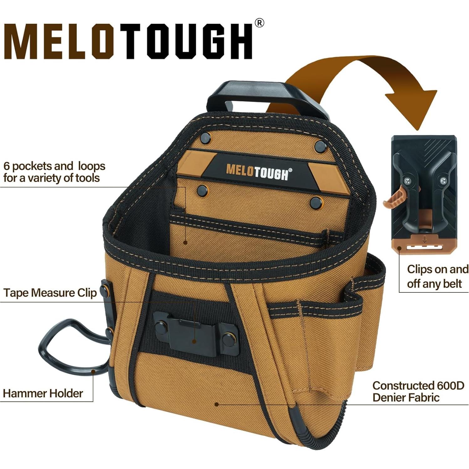 Funda de Herramientas MELOTOUGH con Clip para Cinturón