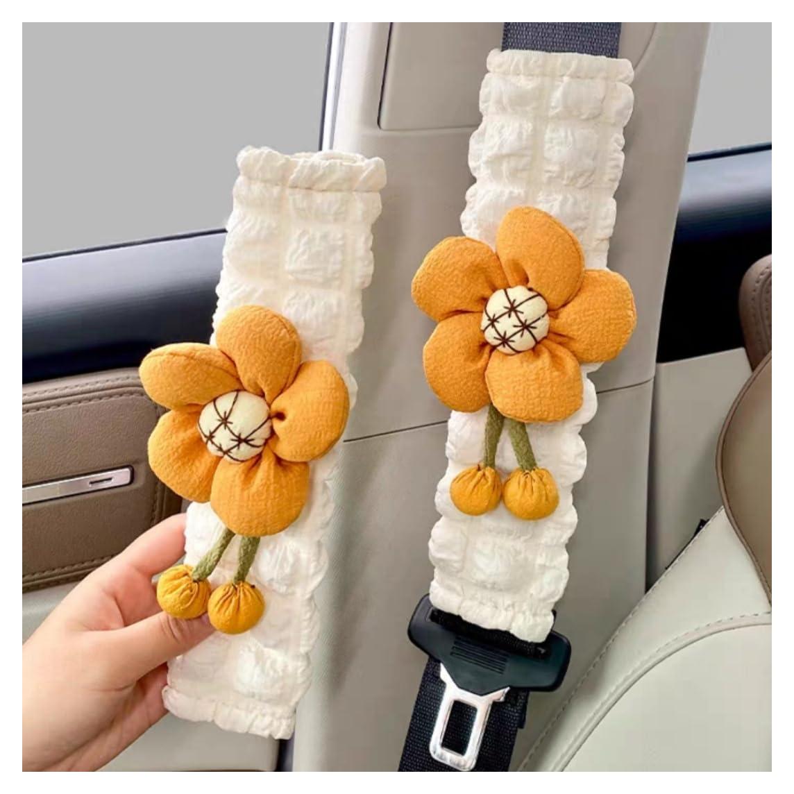 Cojines para Cinturón de Seguridad Zigihos NY-01 Naranja 4 Pcs