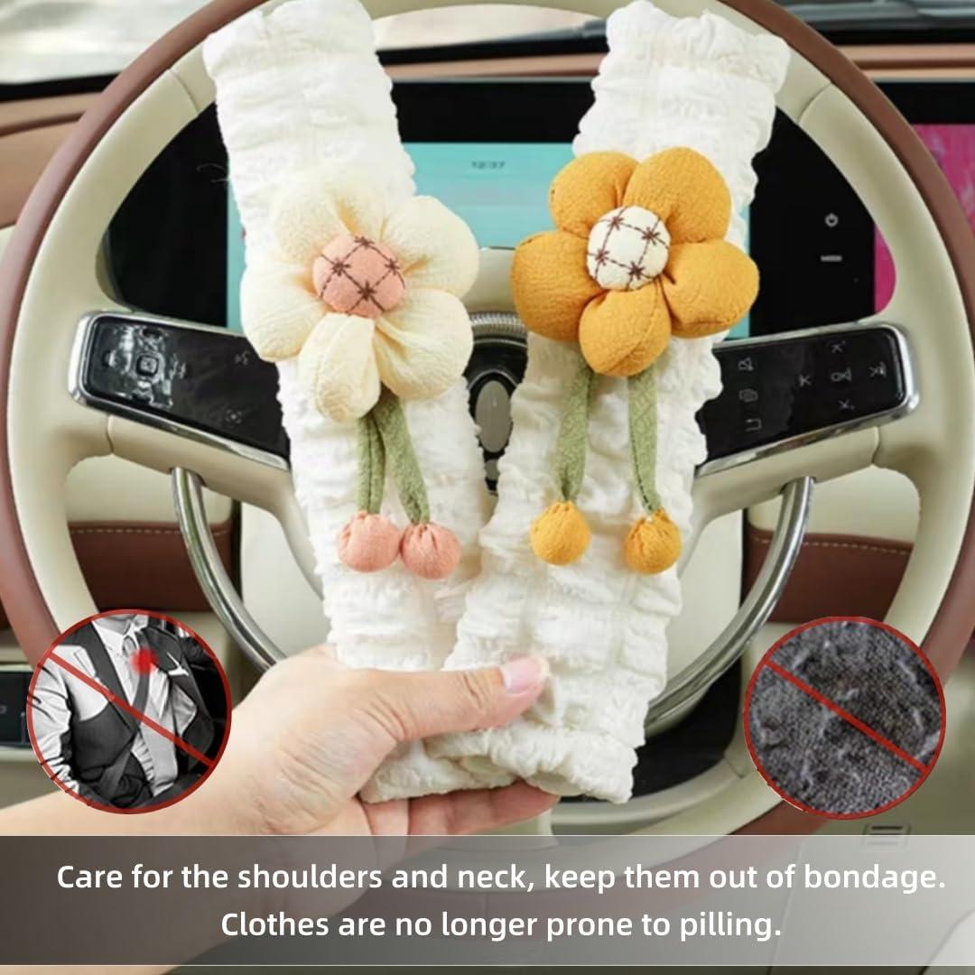 Cojines para Cinturón de Seguridad Zigihos NY-01 Naranja 4 Pcs