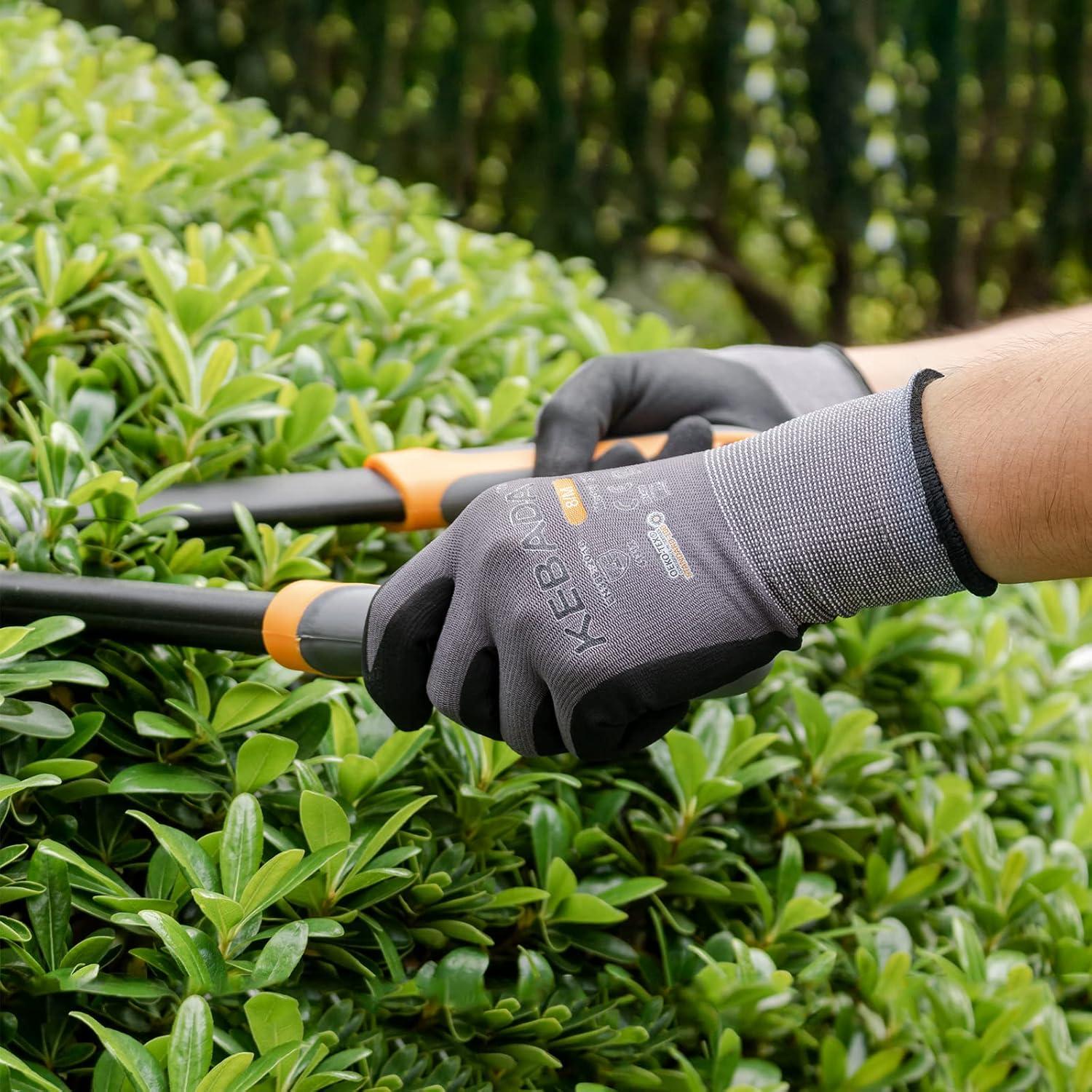 Guantes de Trabajo Kebada W2 Medianos Nitrilo 6 Pares