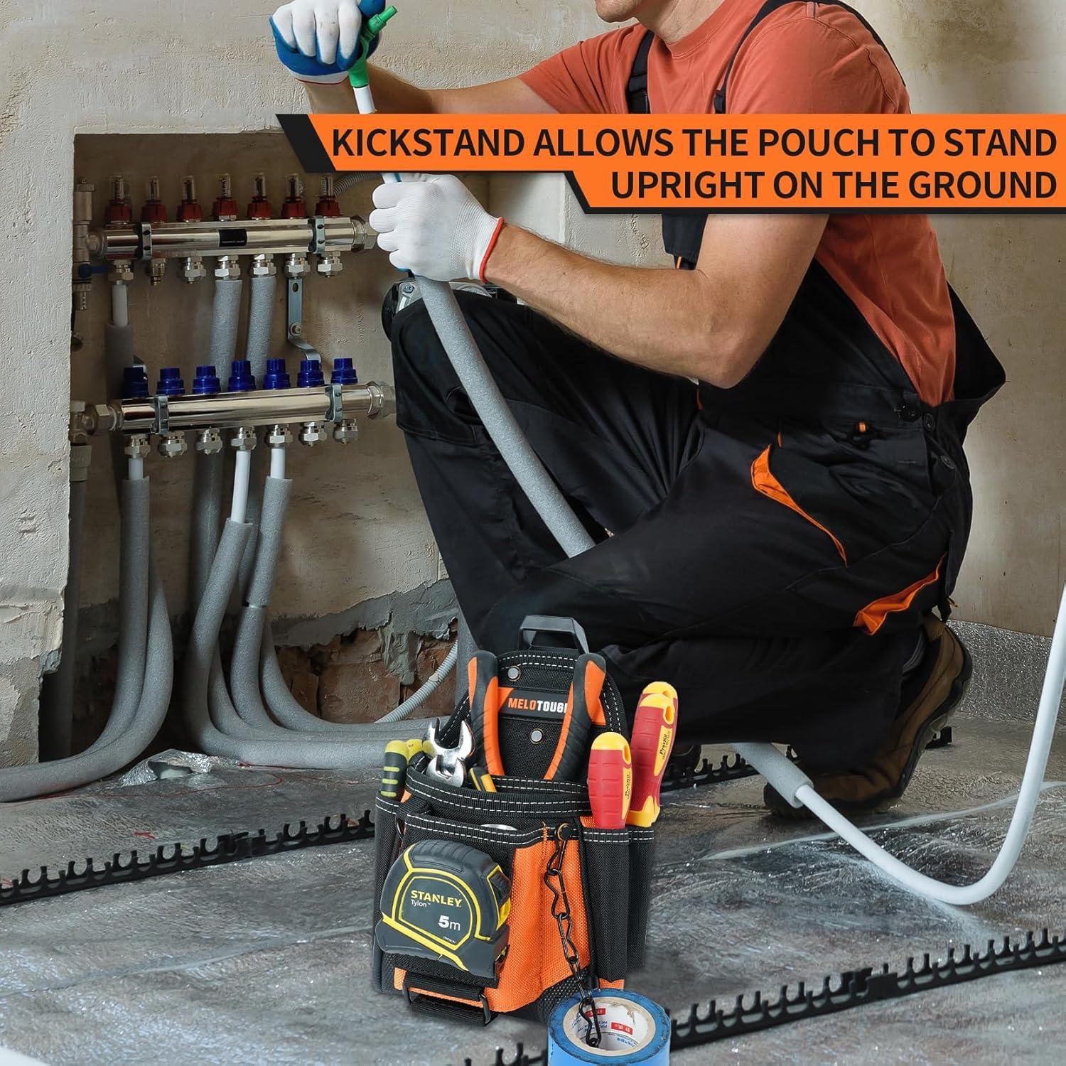 Estuche para Herramientas MELOTOUGH 9 Bolsillos Naranja
