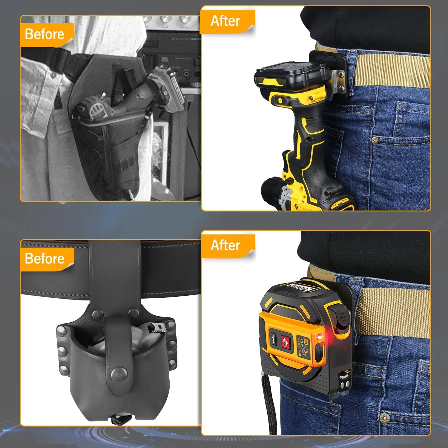 TOPOWN Soporte para Taladro 2P Clip Cinturón Herramientas