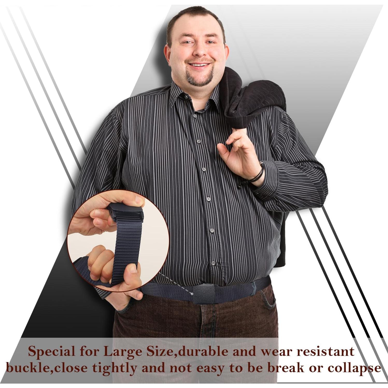 Cinturón Táctico Militar Coobbar Ajustable Nylon 3 Paquetes