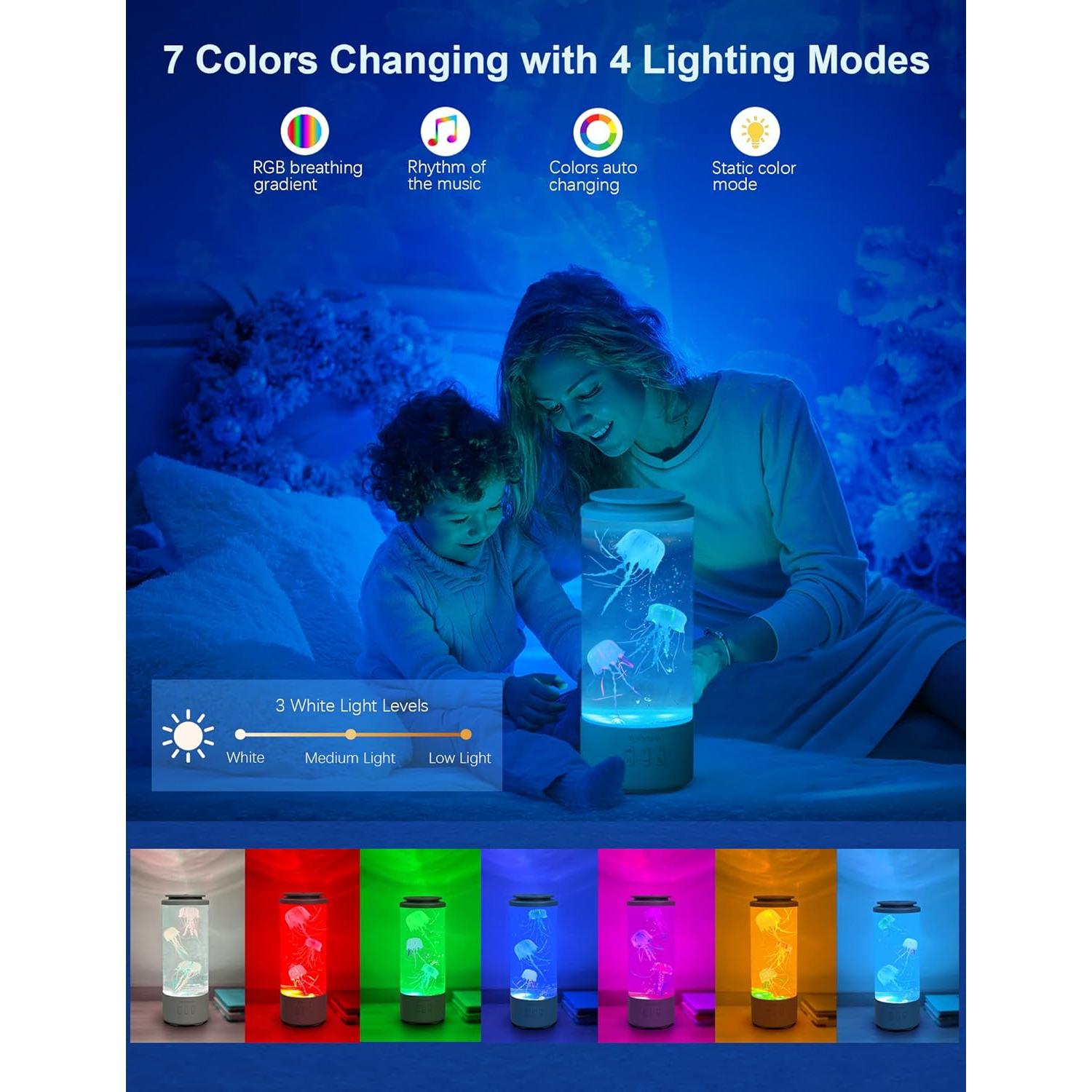 Lámpara de Medusa Bluetooth Eyesound 30 cm LED 7 Colores