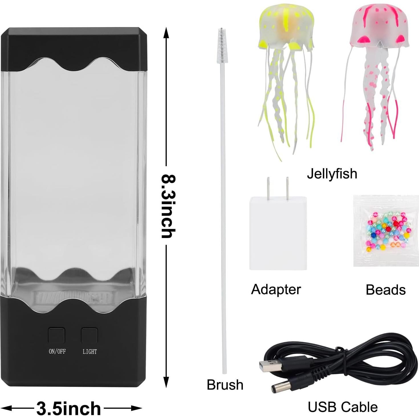 Lámpara de Medusa NIUFAN LED 7 Colores Decorativa