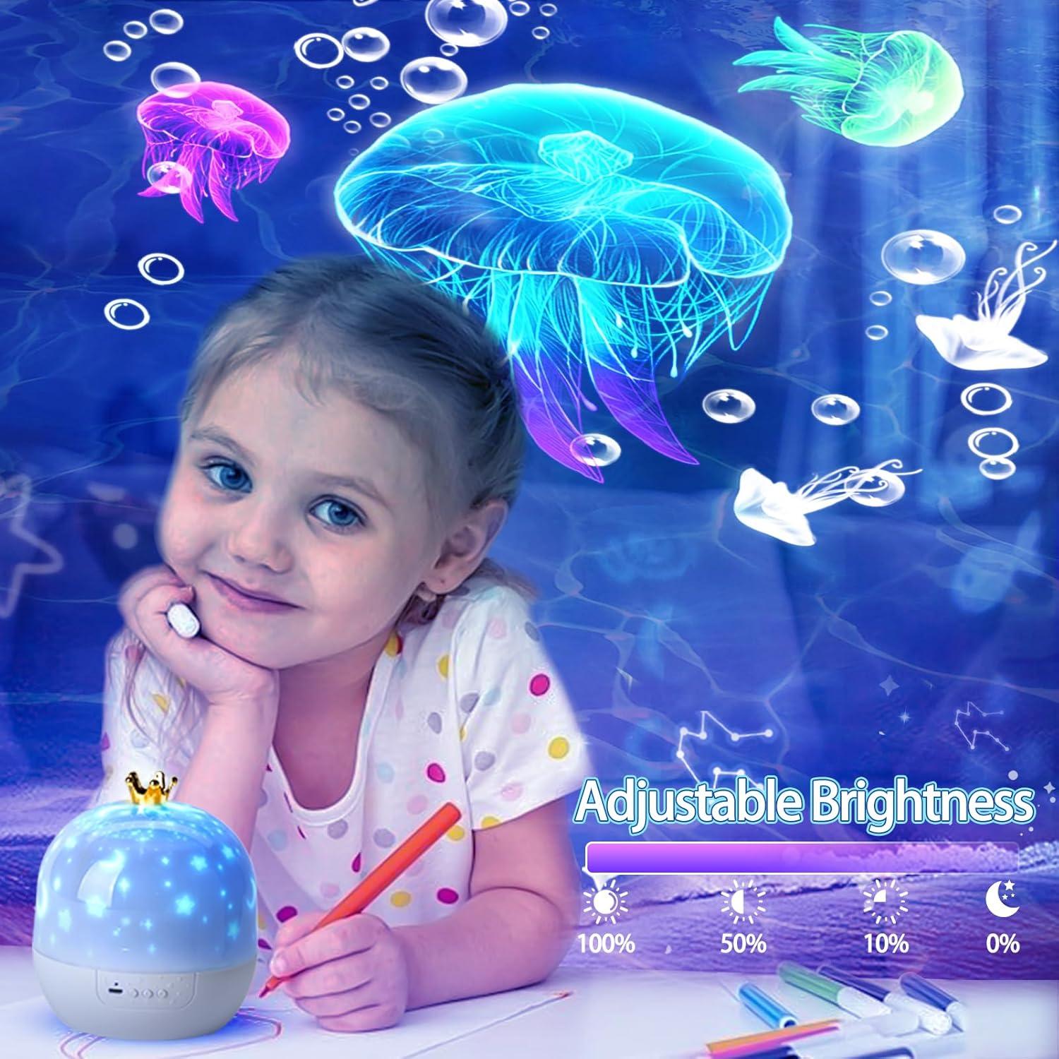 Proyector de Luz Nocturna Oceánica Lámpara de Estrellas 21 Películas