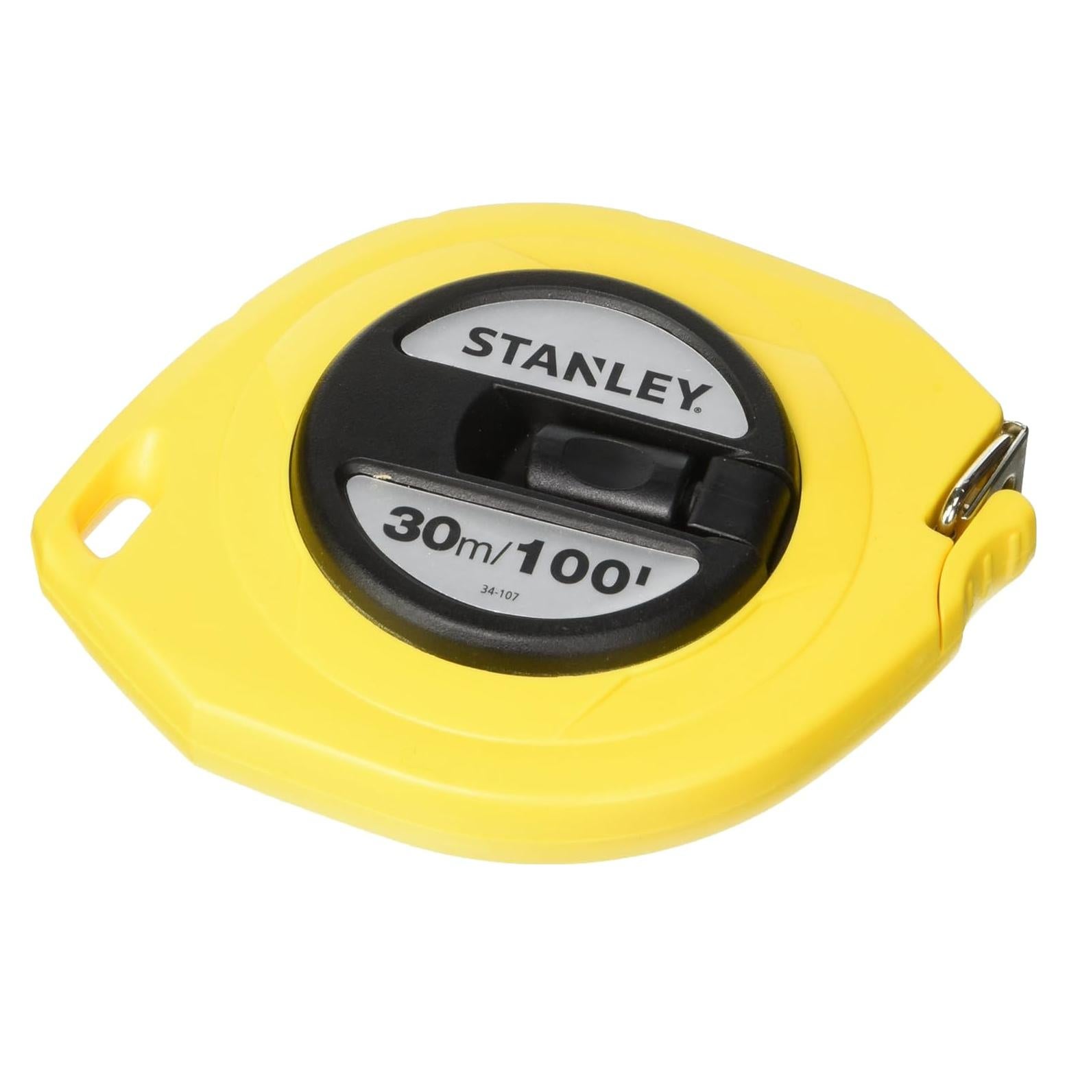 Cinta de Acero Stanley 30m Caja Cerrada 10mm Amarillo