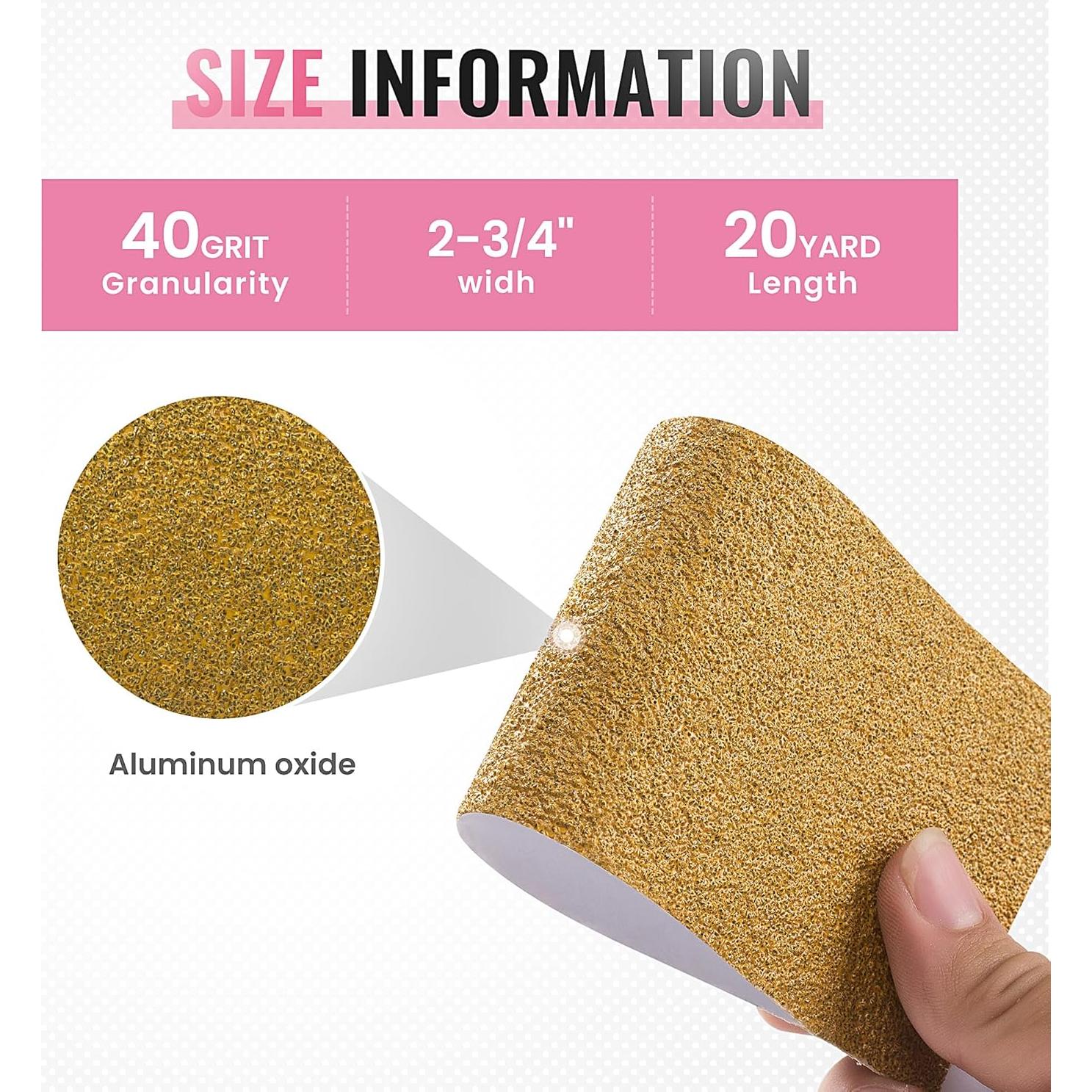 Papel de Lija PSA S SATC 40 Granos 6.99 cm x 18.29 m