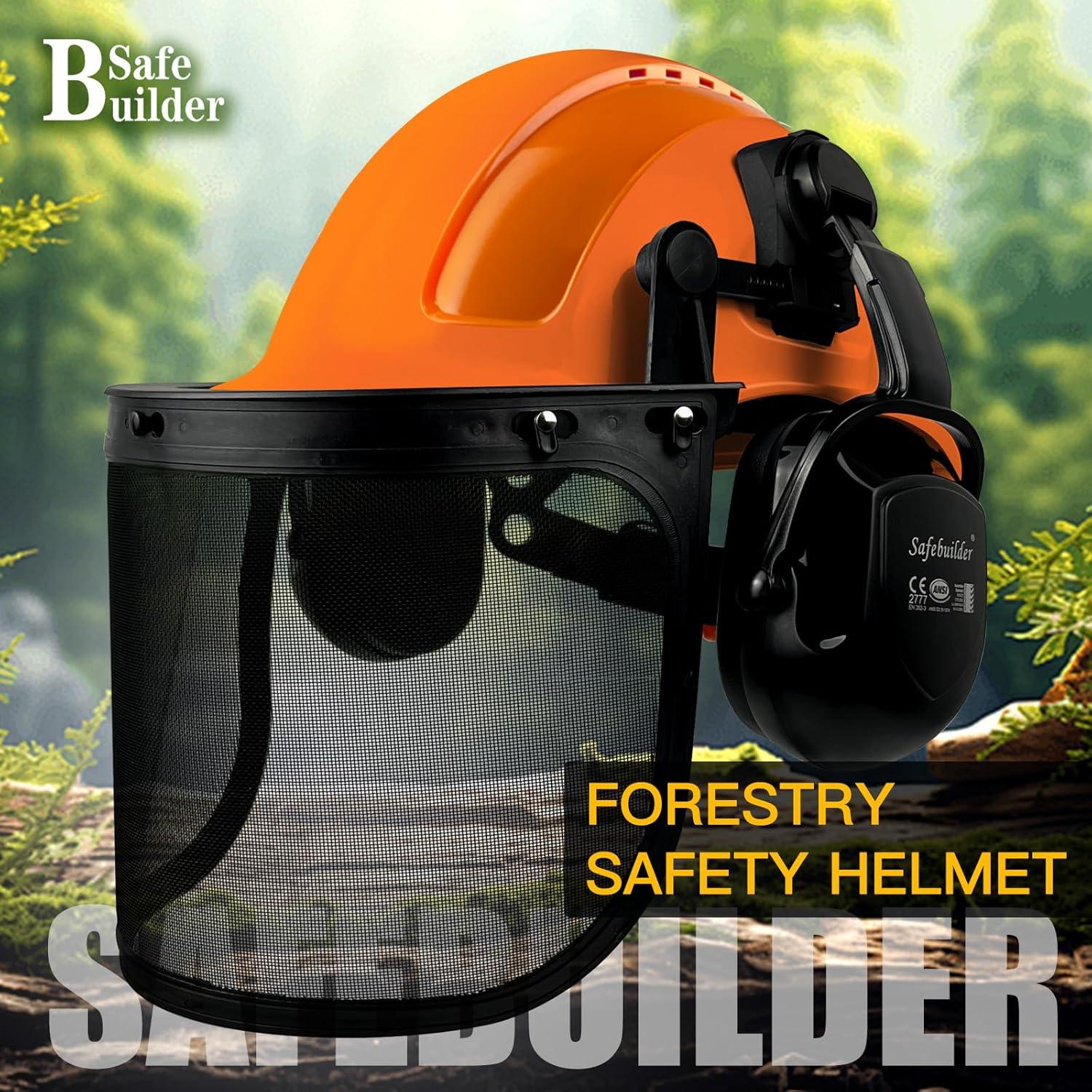 Casco de Seguridad SAFEBUILDER Q20 para Silvicultura 3 en 1