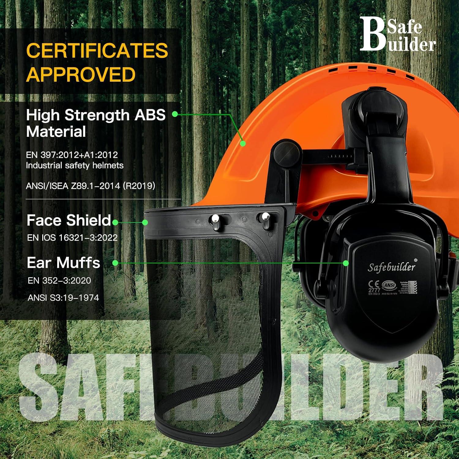 Casco de Seguridad SAFEBUILDER Q20 para Silvicultura 3 en 1