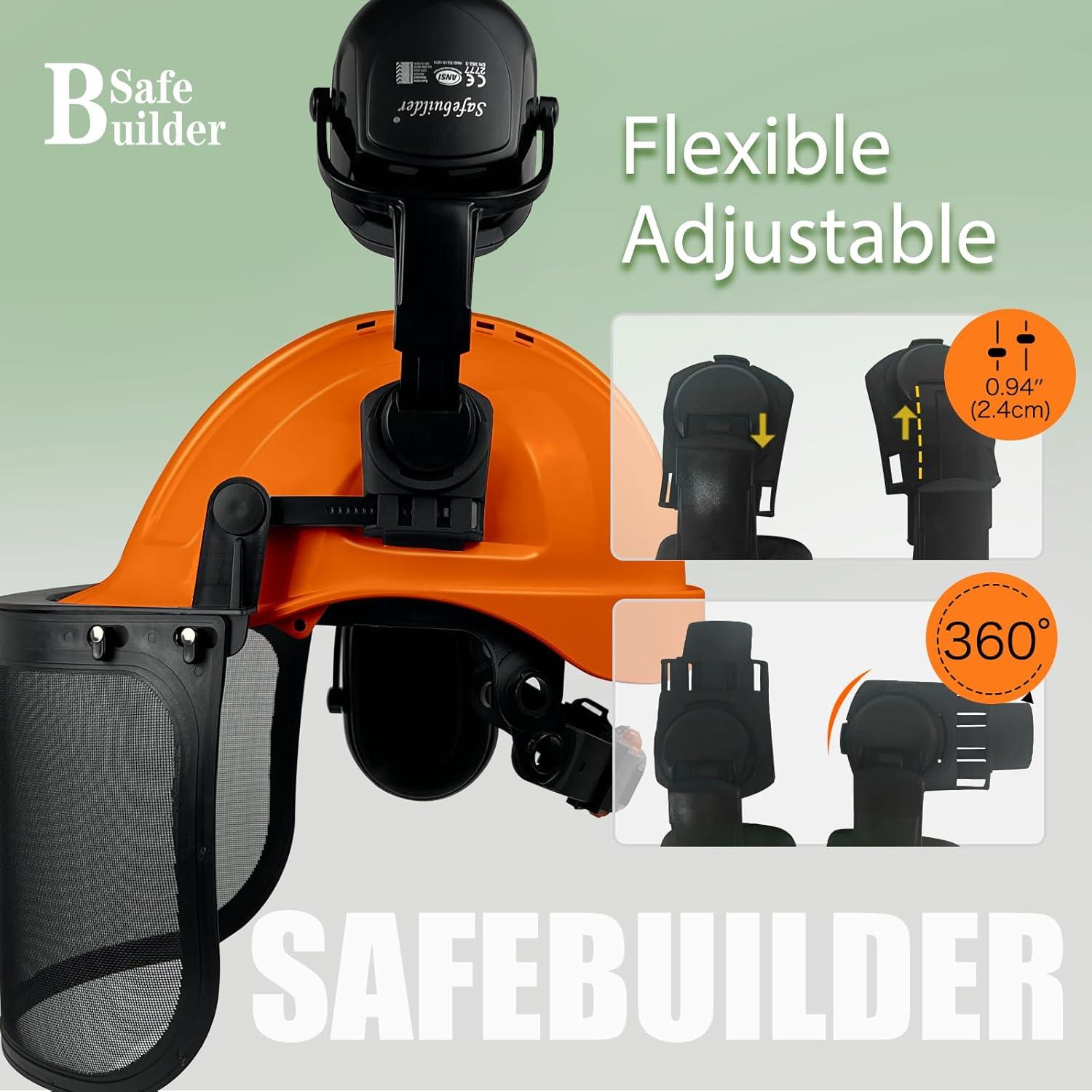 Casco de Seguridad SAFEBUILDER Q20 para Silvicultura 3 en 1