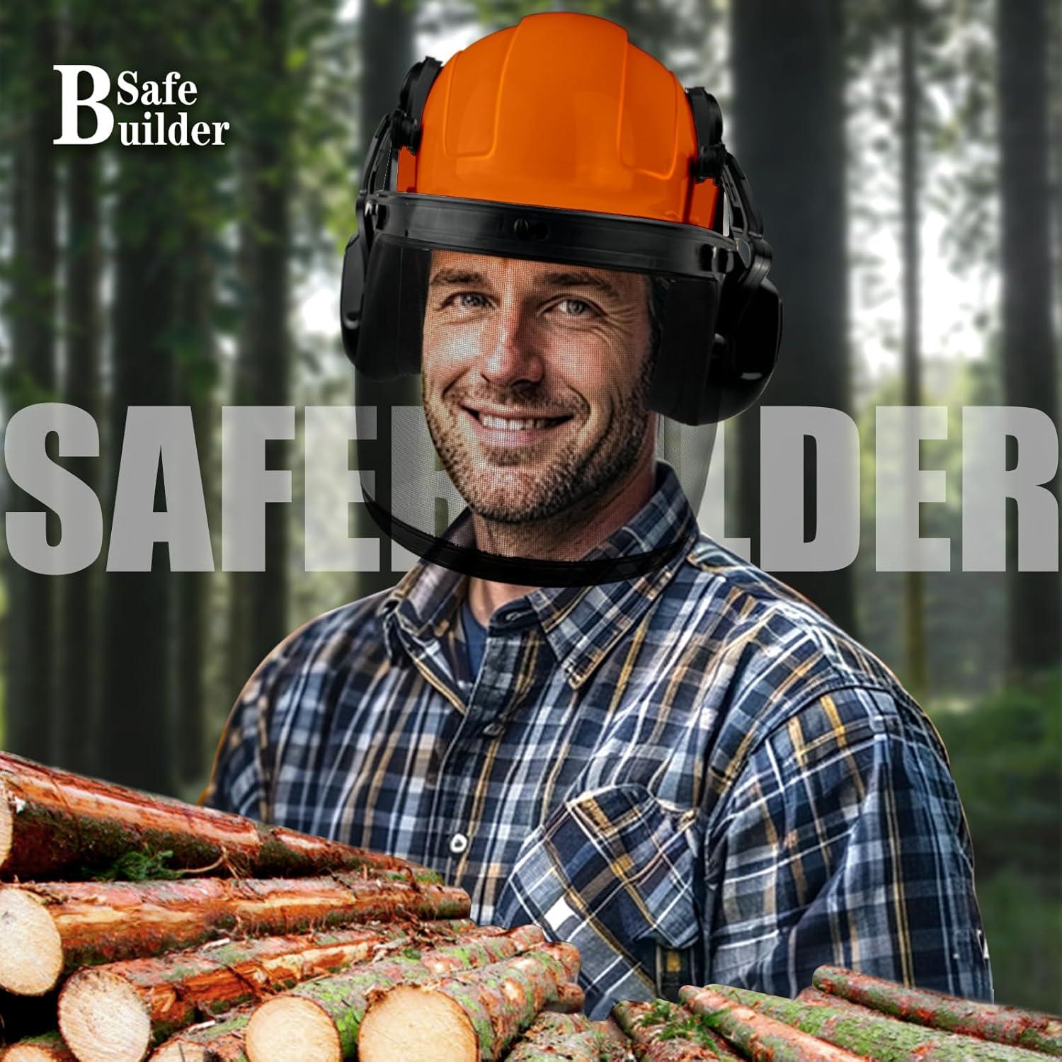 Casco de Seguridad SAFEBUILDER Q20 para Silvicultura 3 en 1