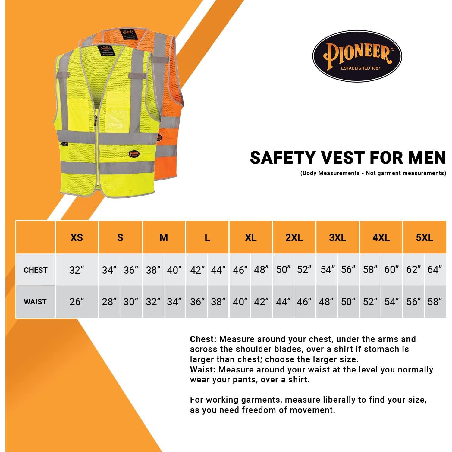 Chaleco de Seguridad SureWerx Hi Vis X-Large 8 Bolsillos