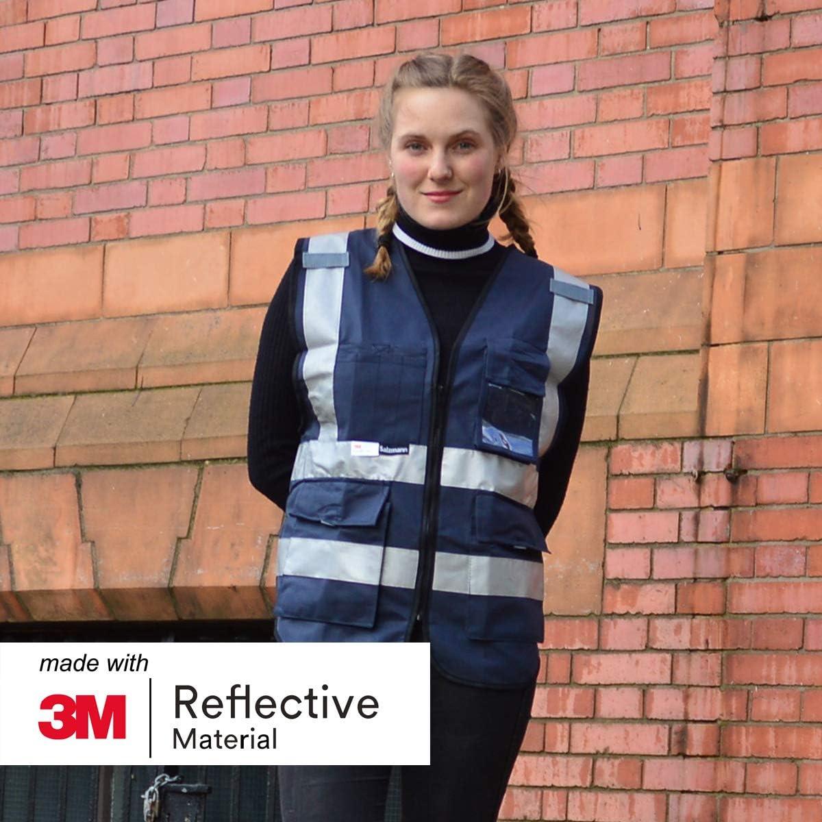 Chaleco Reflectante Salzmann Multi-Bolsillo Azul Marino