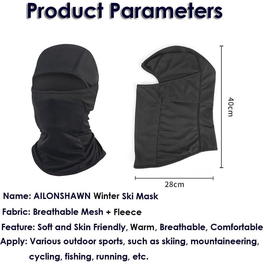 Máscara Balaclava Polar Unisex para Climas Fríos