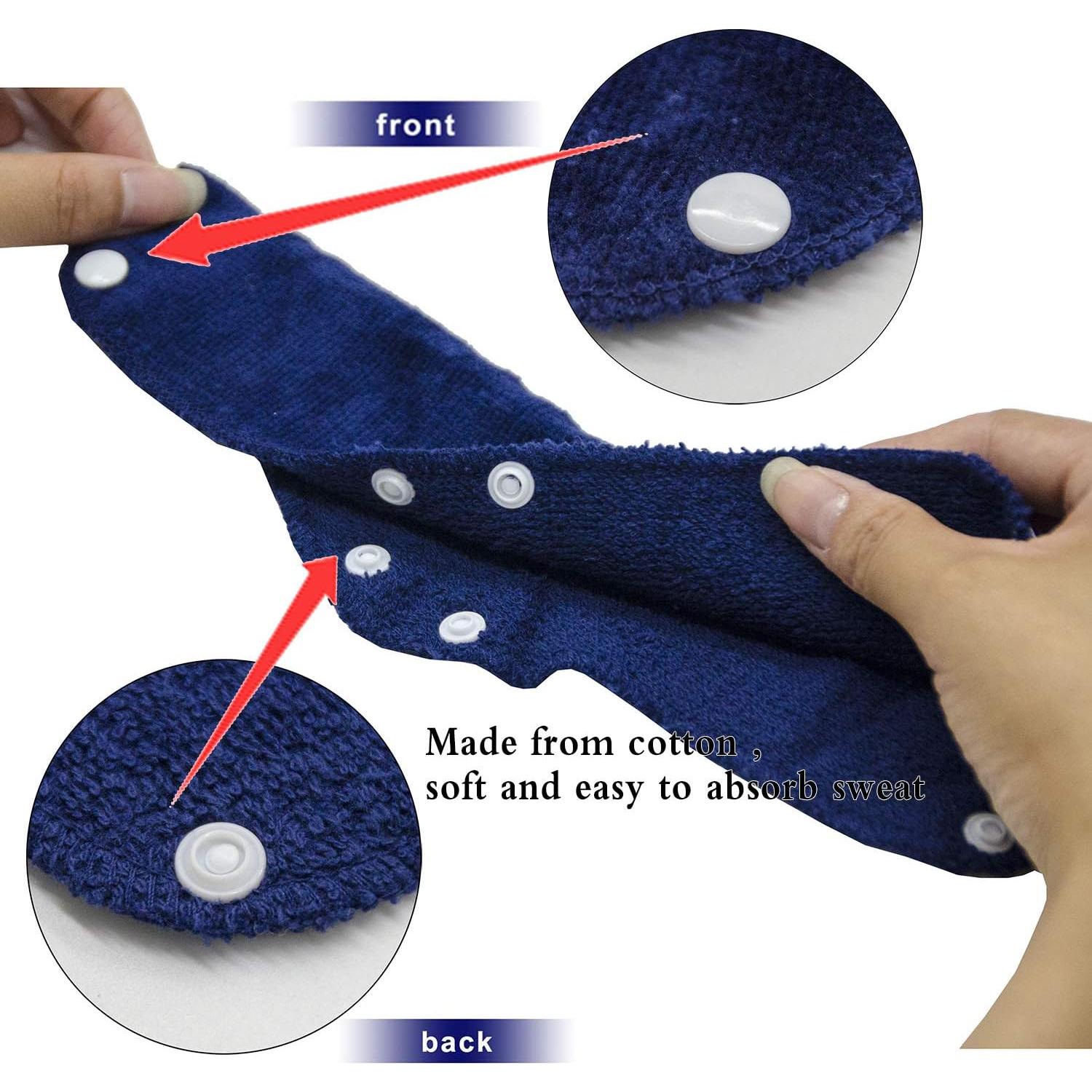 Banda para Sudor de Casco Alpurple 15 Pcs Algodón Lavable