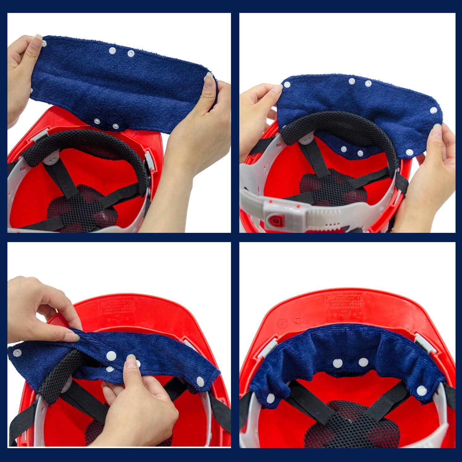 Banda para Sudor de Casco Alpurple 15 Pcs Algodón Lavable