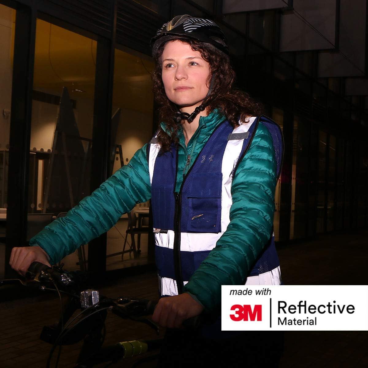 Chaleco Reflectante Salzmann Multi-Bolsillo Malla Azul XL