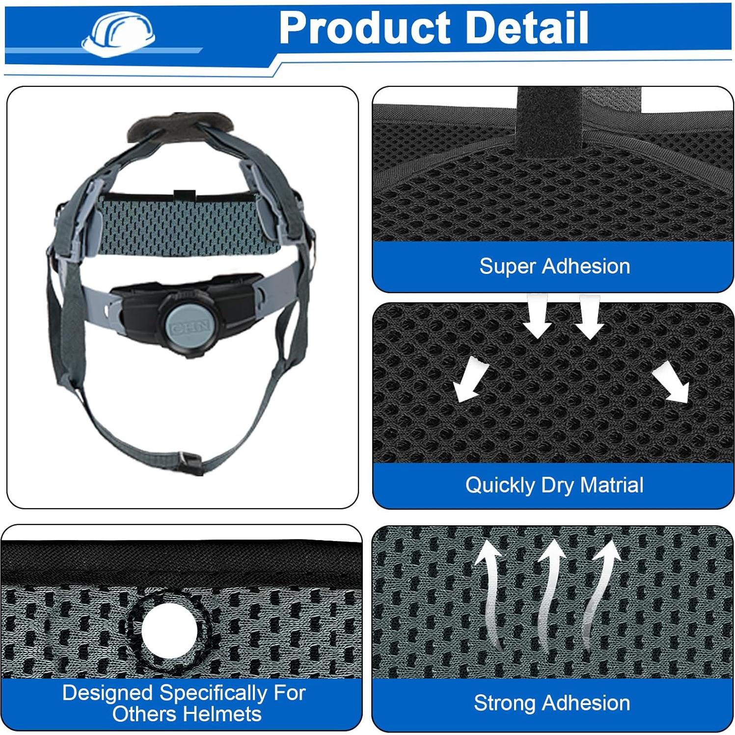 Banda para el sudor de casco Lenporl 10 piezas absorbente