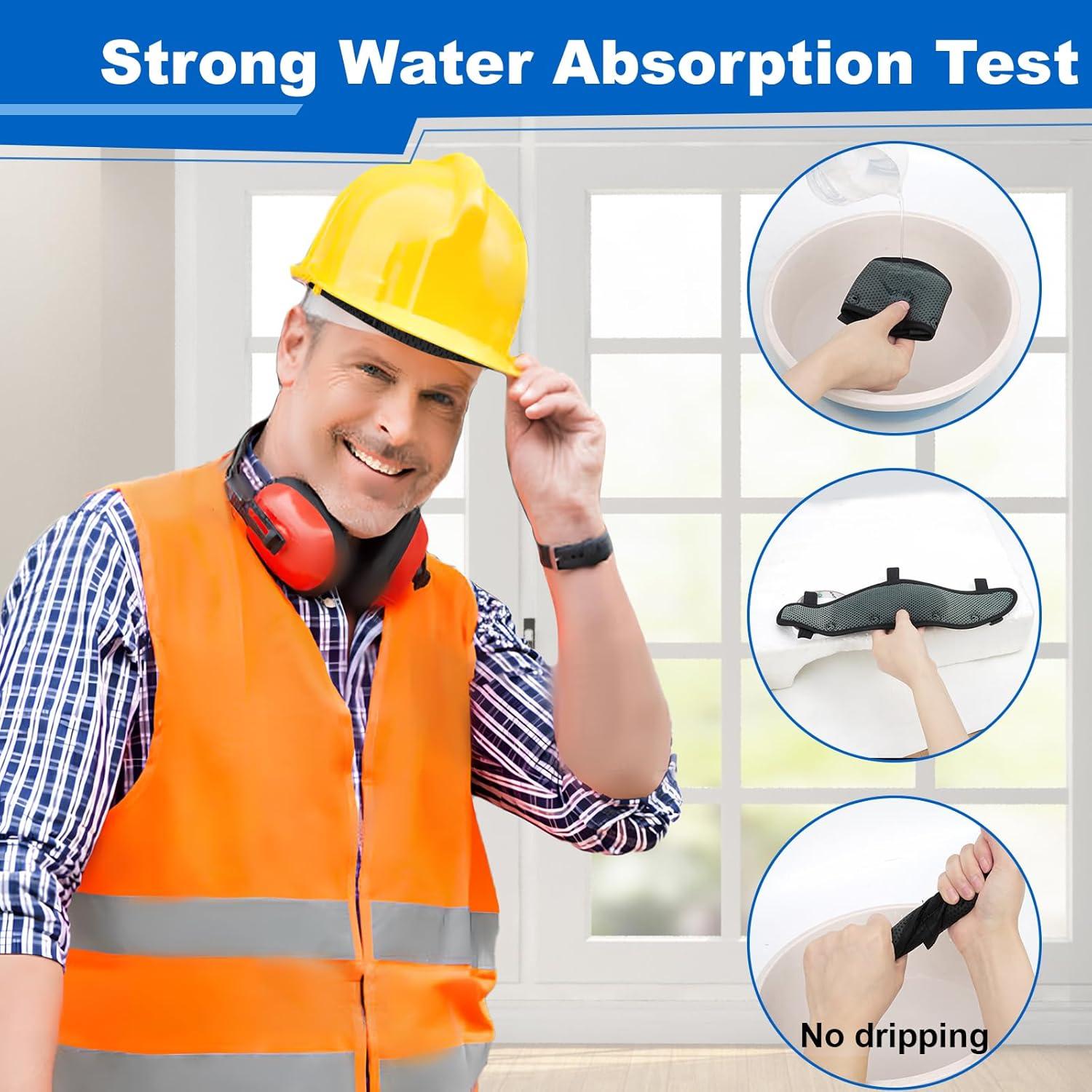 Banda para el sudor de casco Lenporl 10 piezas absorbente