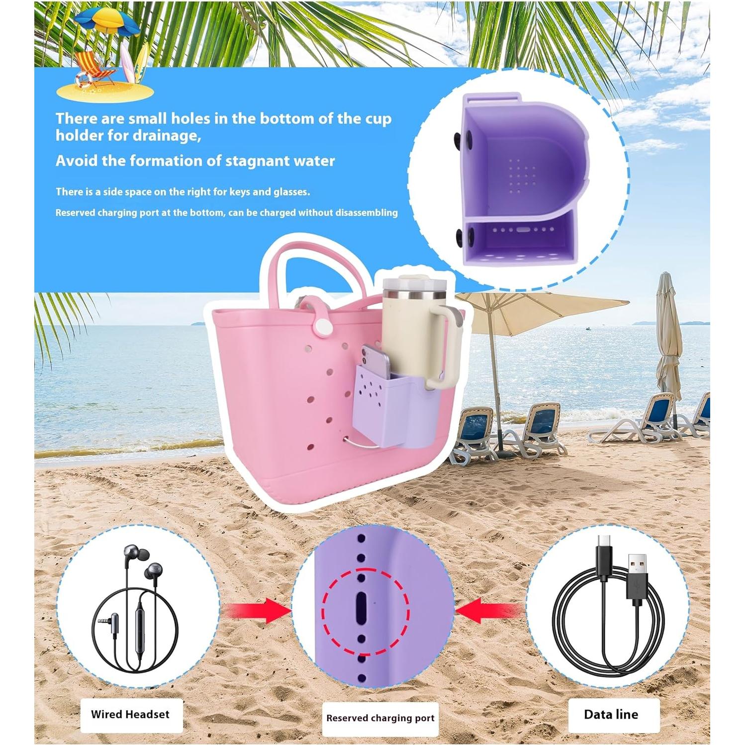 Soporte para Taza y Teléfono XHCLIUFB para Bogg Bag 1.18L