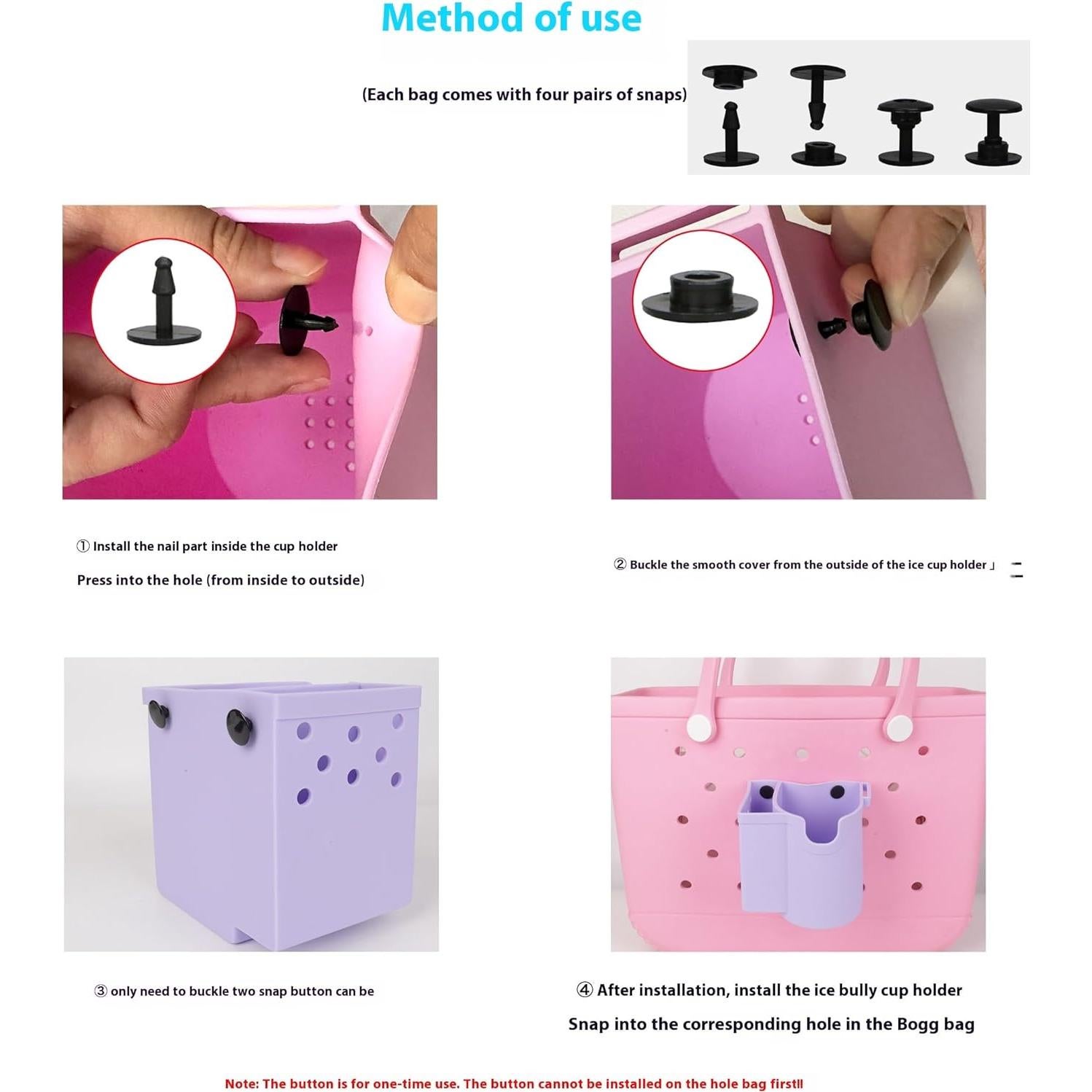 Soporte para Taza y Teléfono XHCLIUFB para Bogg Bag 1.18L