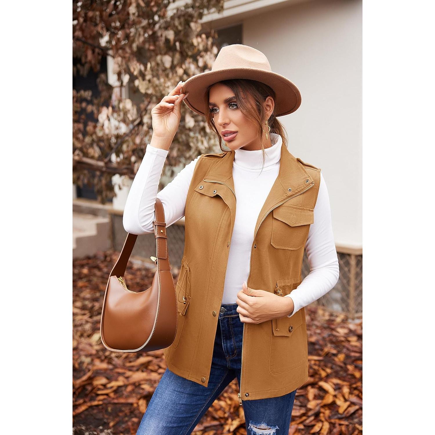 Chaleco Militar Sin Mangas Beyove para Mujeres - Ligero y Utilitario