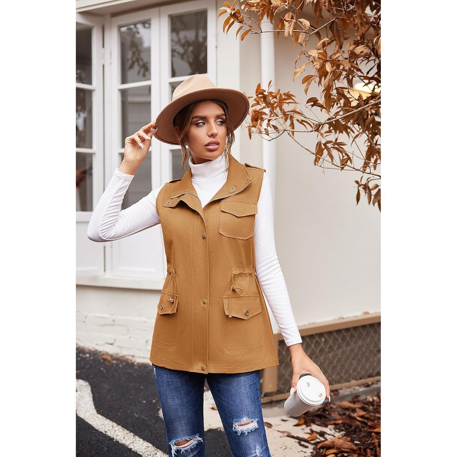 Chaleco Militar Sin Mangas Beyove para Mujeres - Ligero y Utilitario