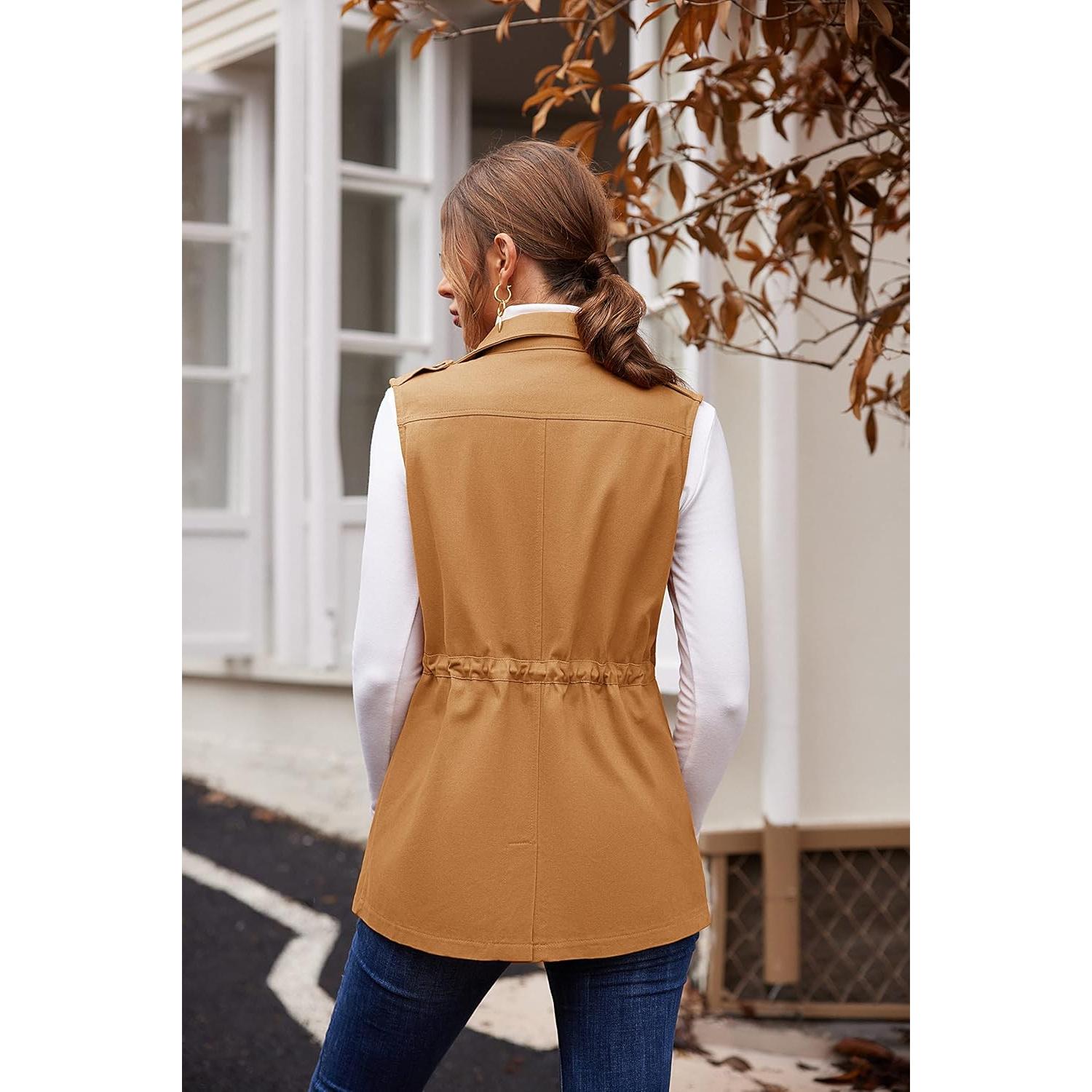 Chaleco Militar Sin Mangas Beyove para Mujeres - Ligero y Utilitario