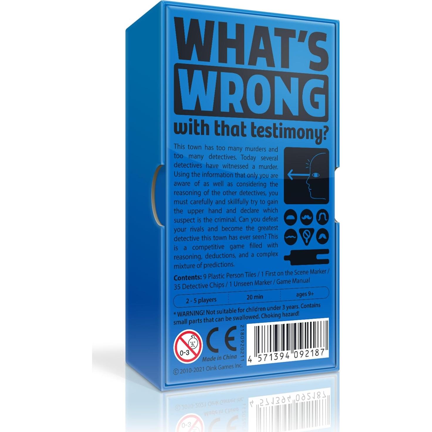 Juego de Cartas de Misterio Oink Games IAGONK 2-5 Jugadores