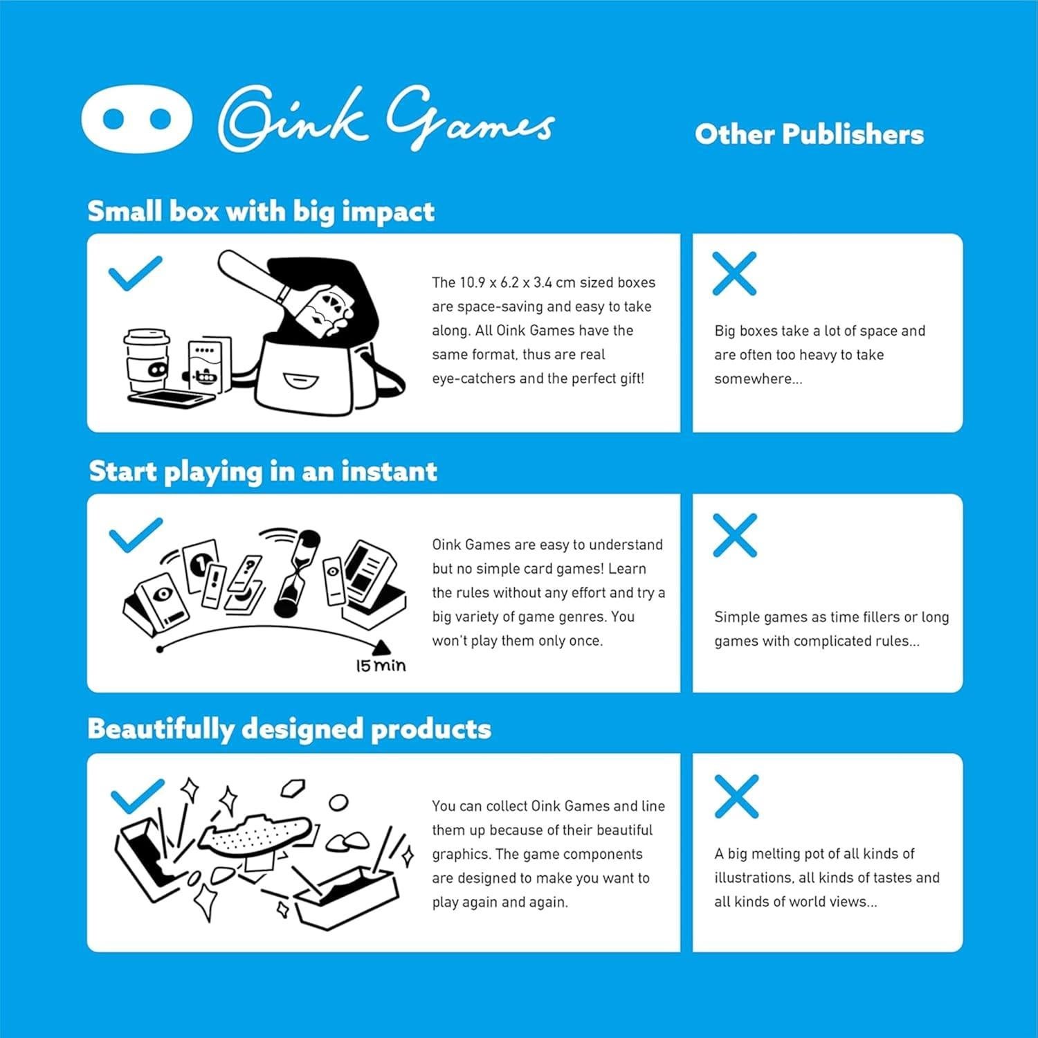 Juego de Cartas de Misterio Oink Games IAGONK 2-5 Jugadores