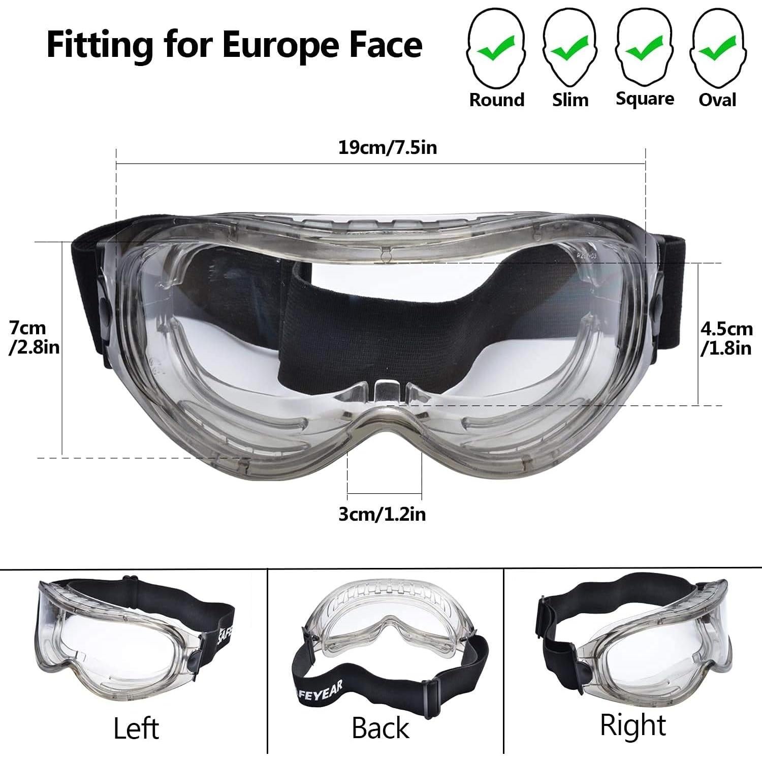 Gafas de Seguridad SAFEYEAR Antiempañantes Gris