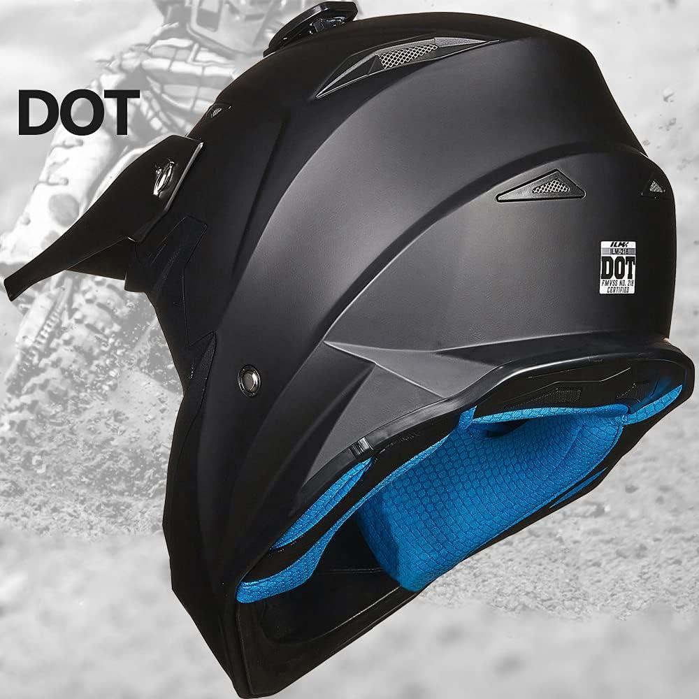 Casco Infantil Motocross ILM Modelo-216 Negro Mate S