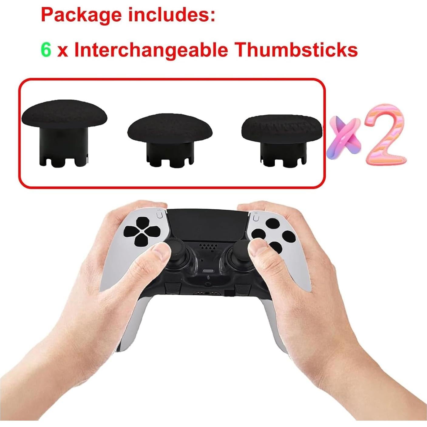 Tapa de Pulgar Intercambiable 6 en 1 Anglepingping para PS5