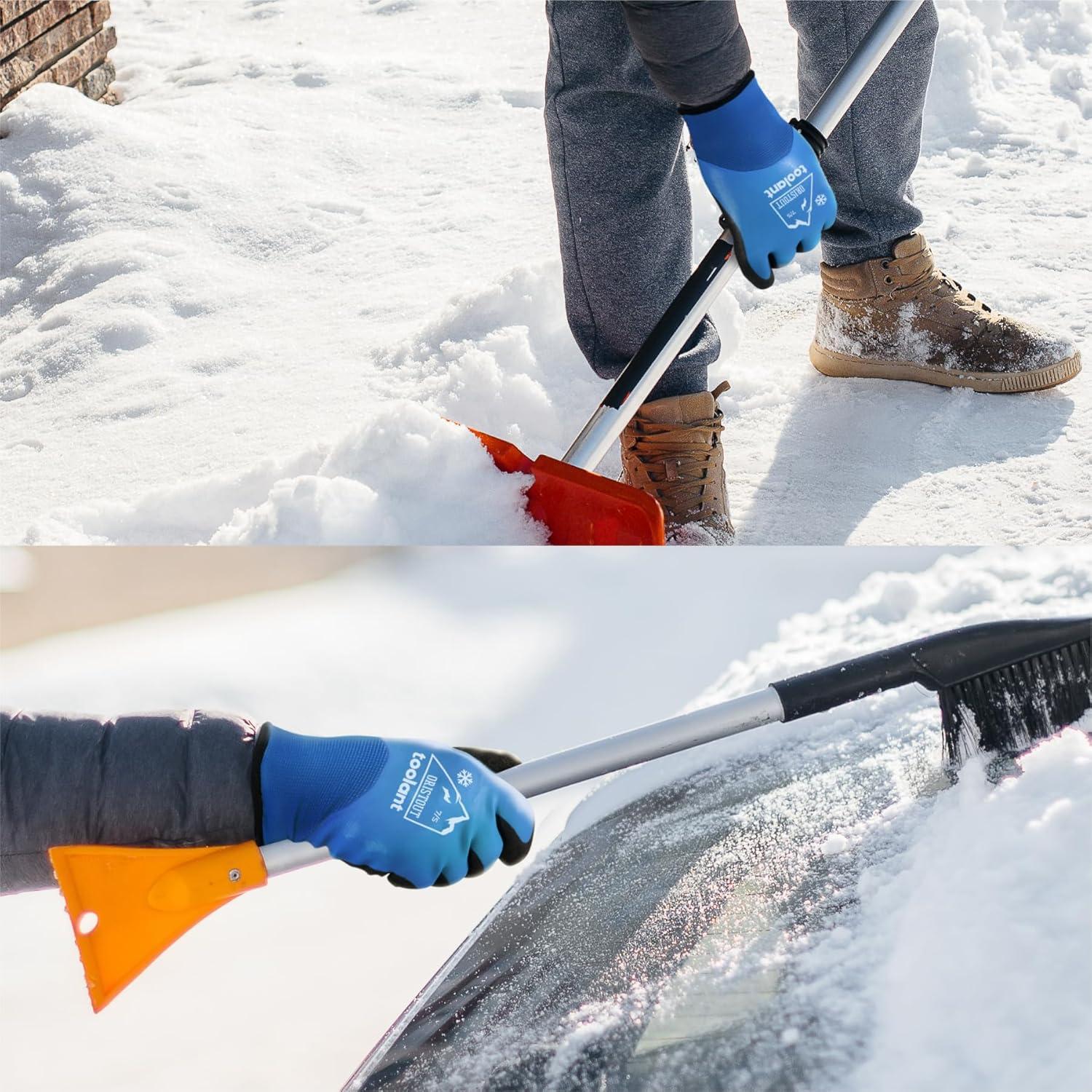 Guantes de Trabajo Impermeables OriStout Talla Grande Azul